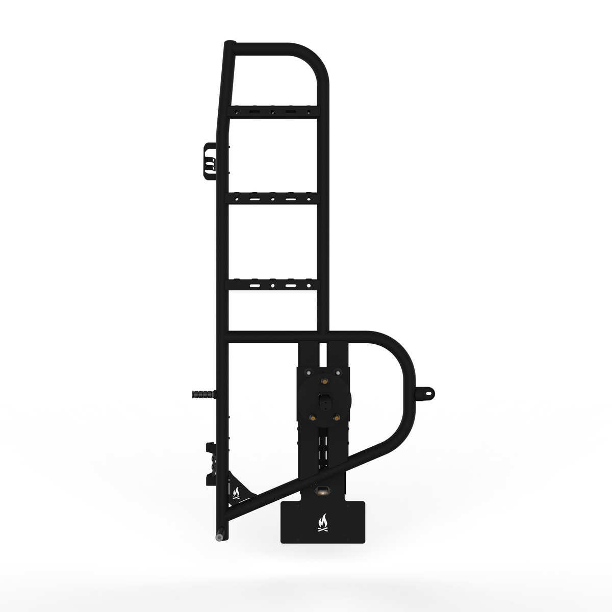Flatline Van Co. Ram ProMaster Promaster Driver Rear Tire Carrier and Ladder - Rear Door Utility