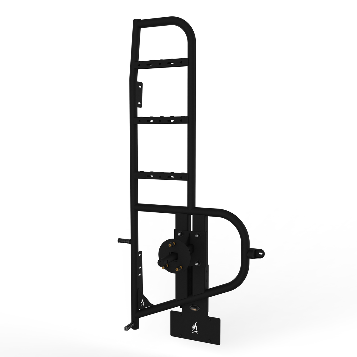 Flatline Van Co. Ram ProMaster Promaster Driver Rear Tire Carrier and Ladder - Rear Door Utility