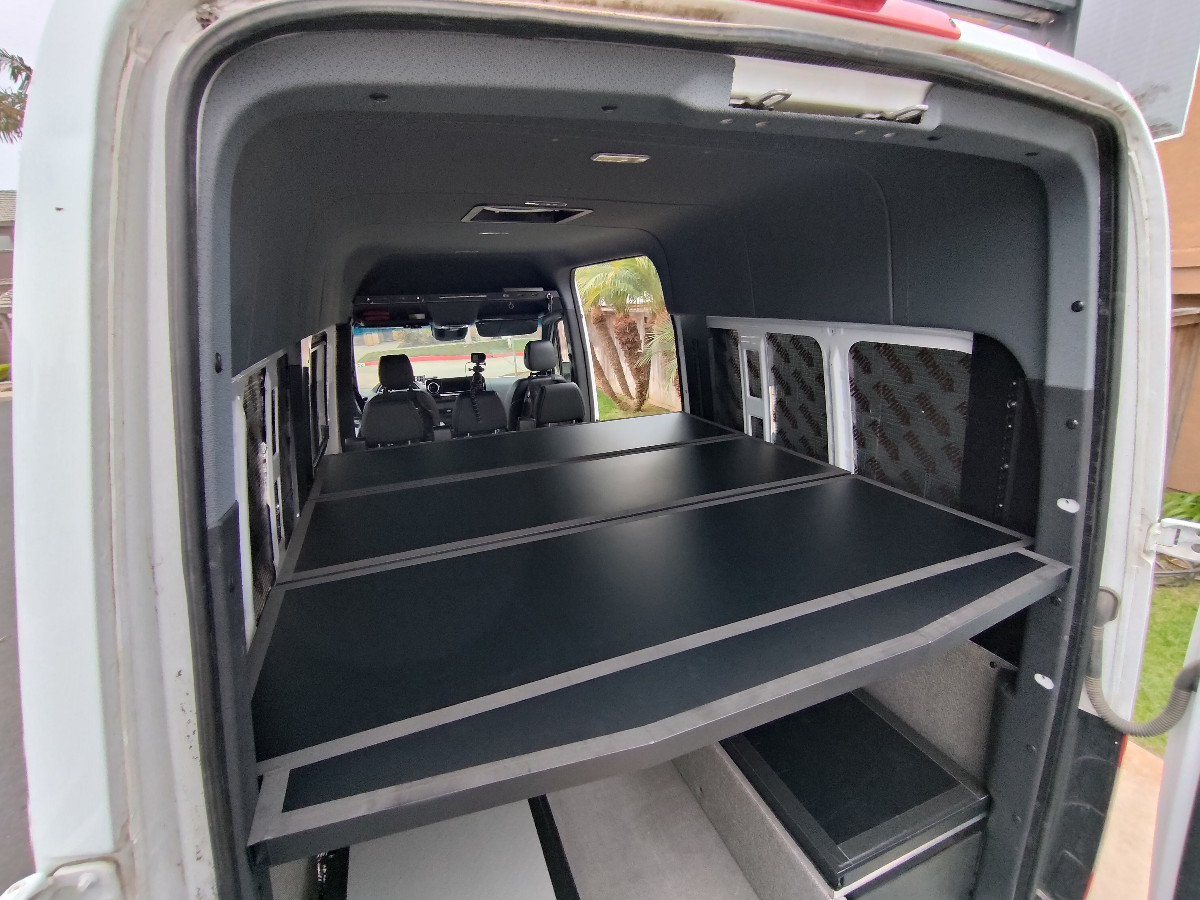 WHITE TOP ADVENTURES® SPRINTER VAN HONEYCOMB PLATFORM BED SYSTEM