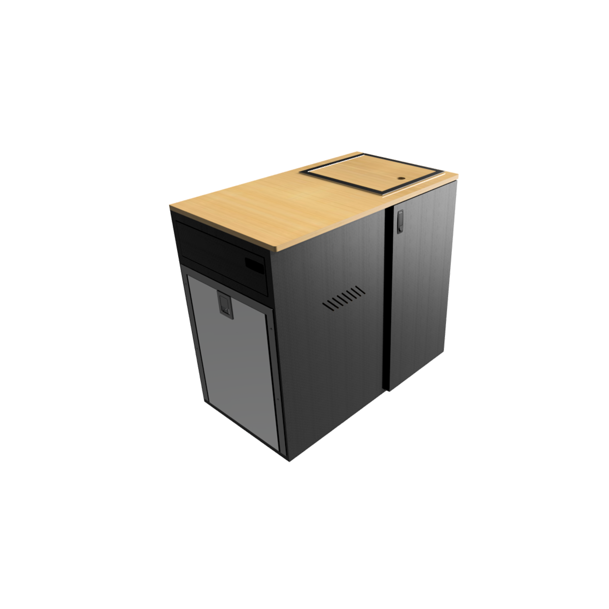 UNAKA GEAR CO. SPRINTER, TRANSIT, OR PROMASTER PASSENGER SIDE VAN KITCHEN