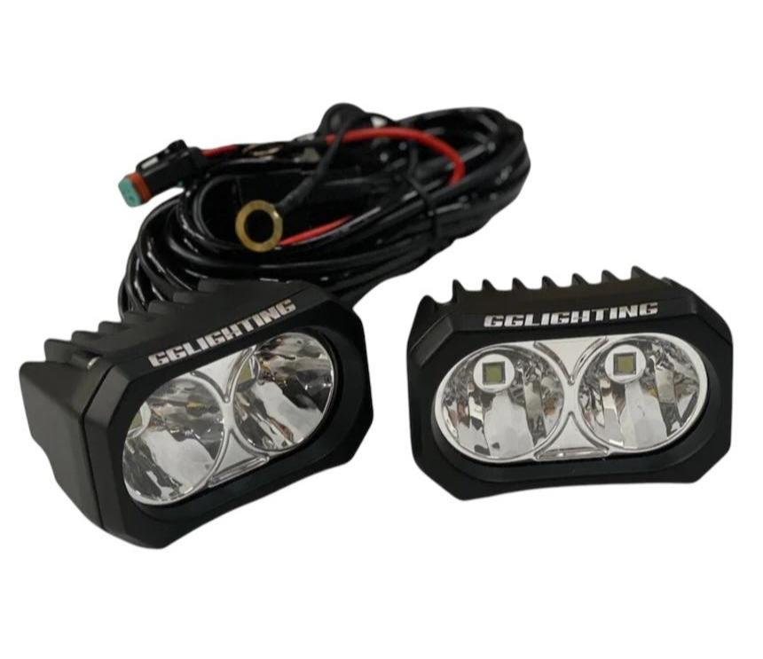 GGLighting GP20 Pod Bundle Deal With Wiring Harness - Off-Road LED Pod Bundle
