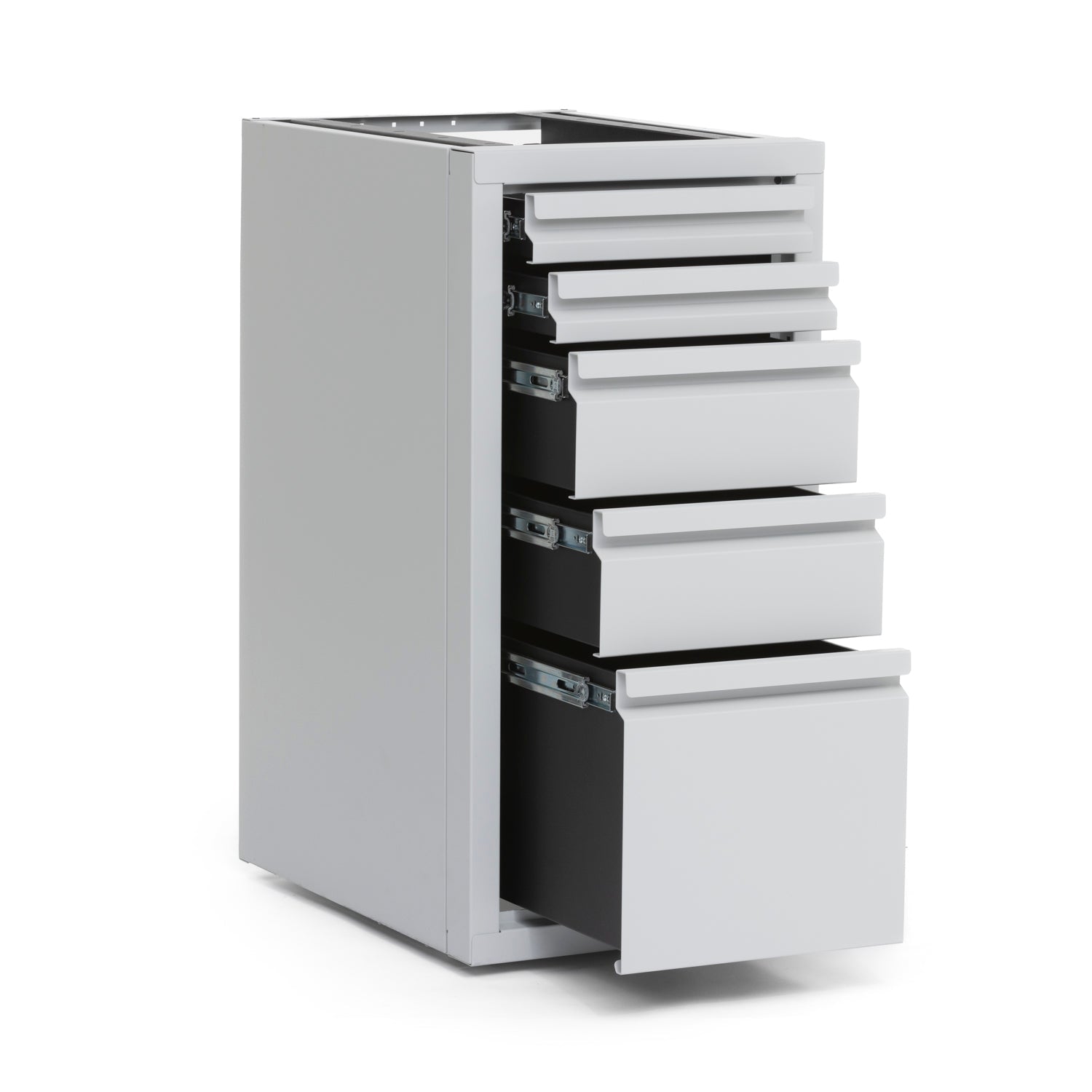 RB Components 18-Inch Drawer Cabinet - Five-Drawer Storage