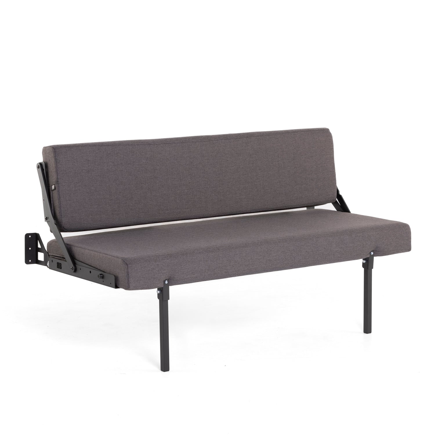 RB Components 58-Inch Sofa Sleeper - Charcoal Cloth