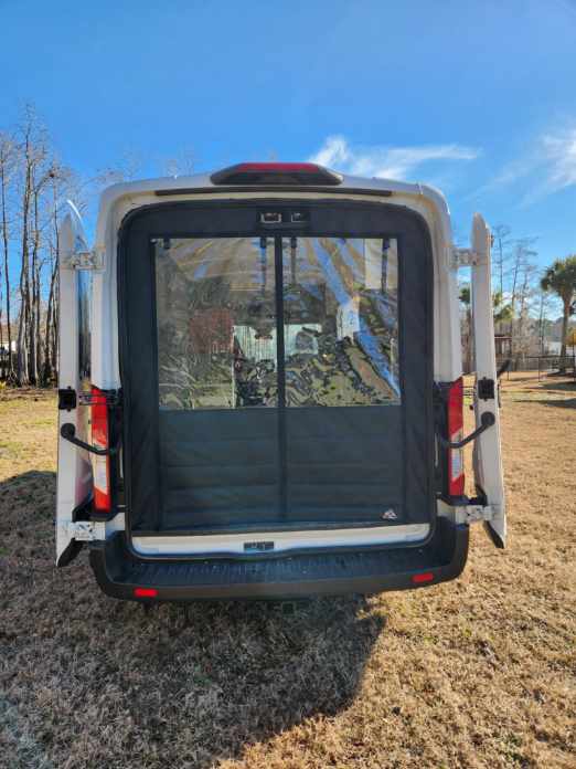 The Bug Wall ProMaster Rear Chill Curtain - Clear Climate Barrier