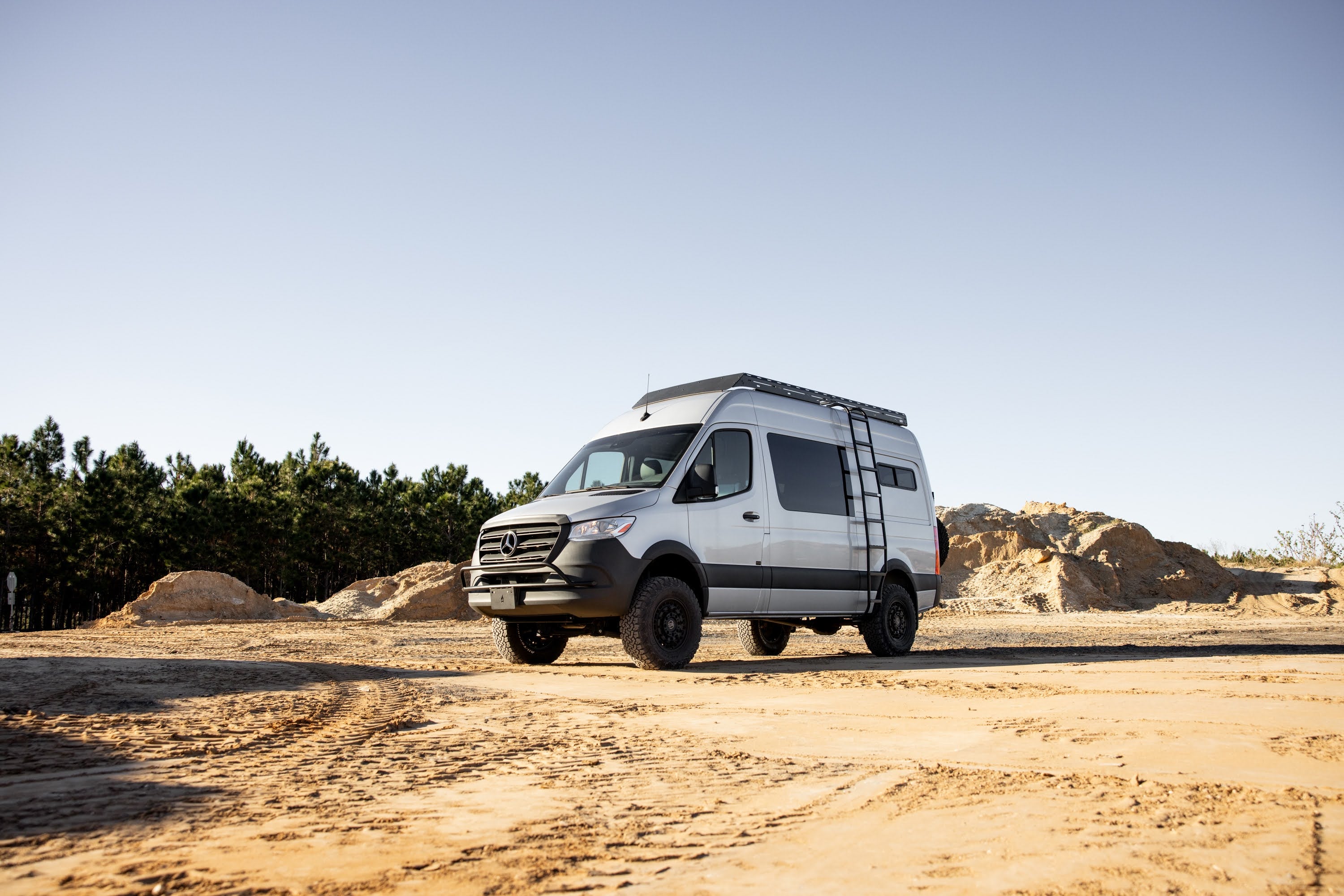 Flatline Van Co. Mercedes Sprinter Sprinter Van Standard Roof Rack , 144" High Roof - Roof Rack Upgrade