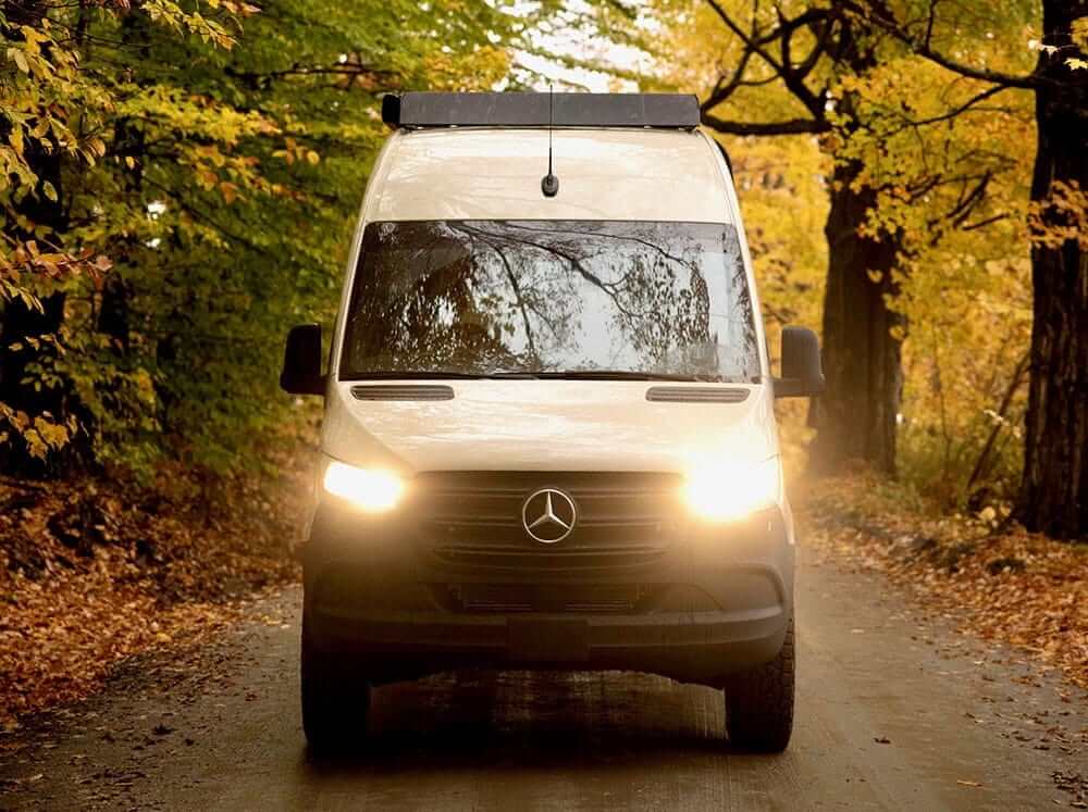 Flatline Van Co. Mercedes Sprinter Sprinter Van Standard Roof Rack , 144" High Roof - Roof Rack Upgrade