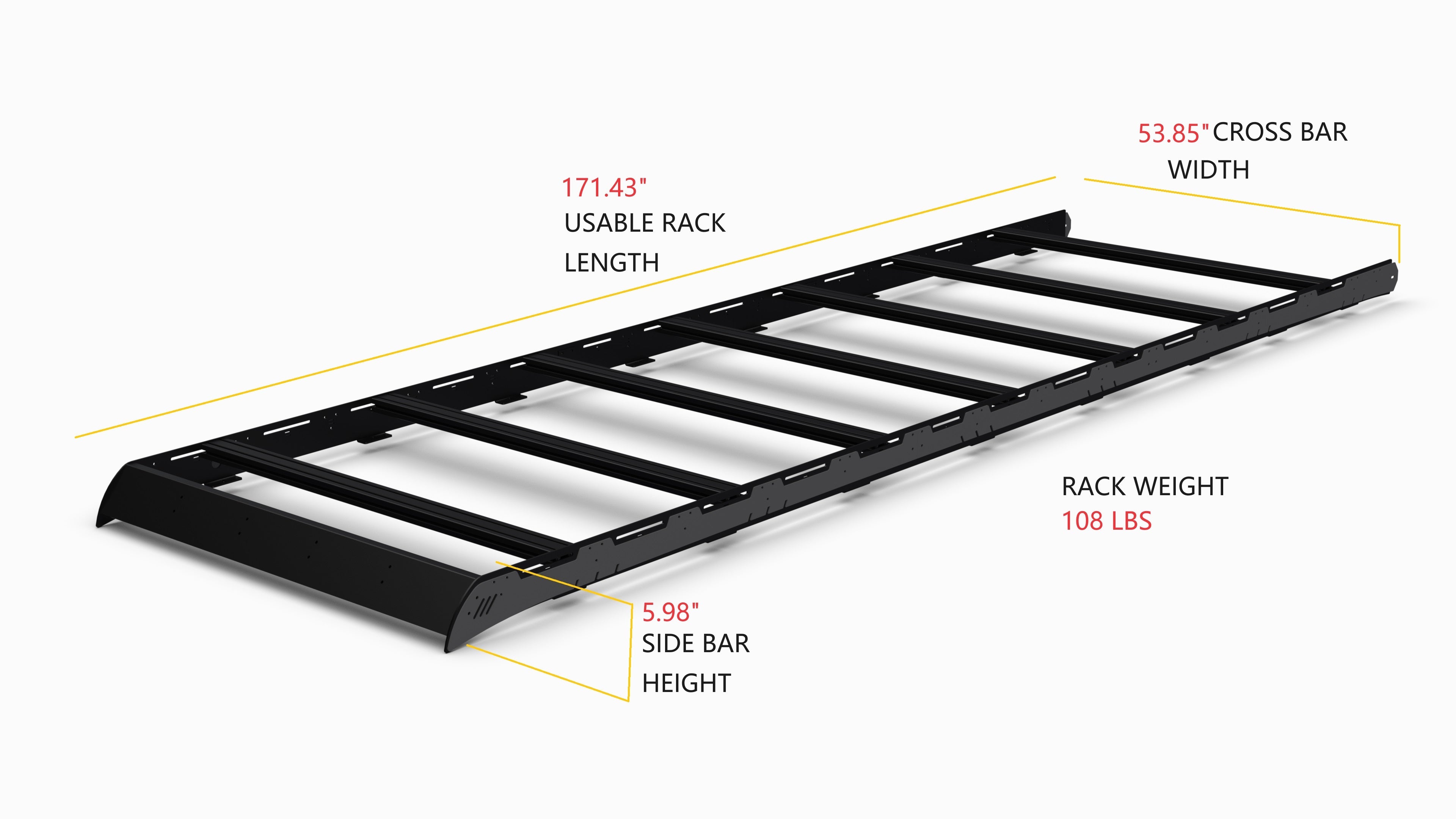 WHITE TOP ADVENTURES® FORD TRANSIT STRATA ROOF RACK SYSTEM