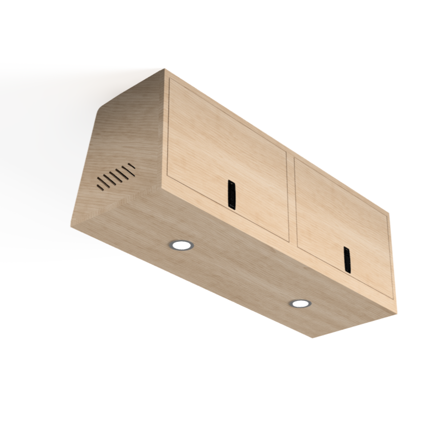 SERG SUPPLY SQUARED OVERHEAD VAN CABINET