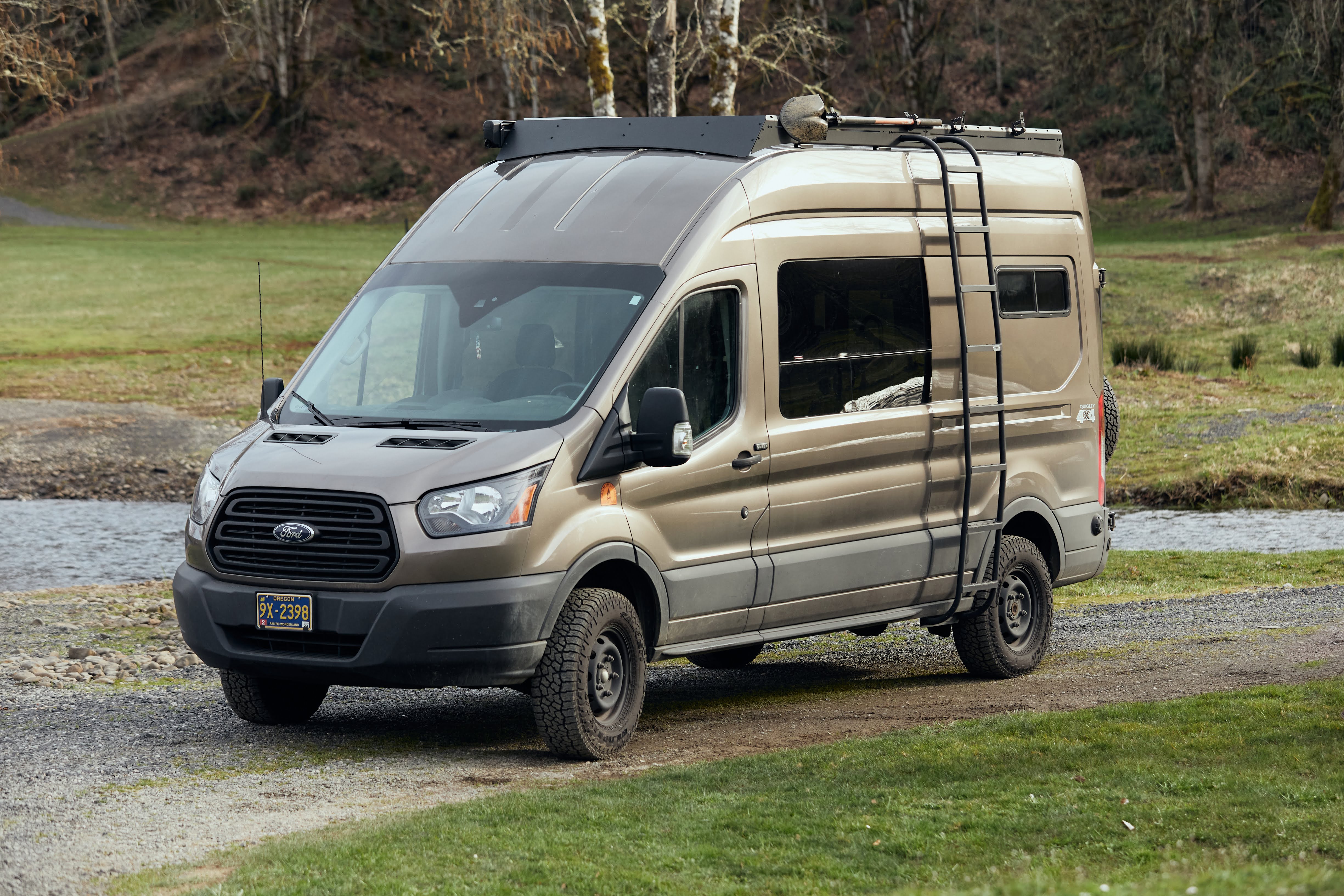Flatline Van Co. Ford Transit Transit Van Low Pro Roof Rack , 148" High Roof - Roof Rack Upgrade