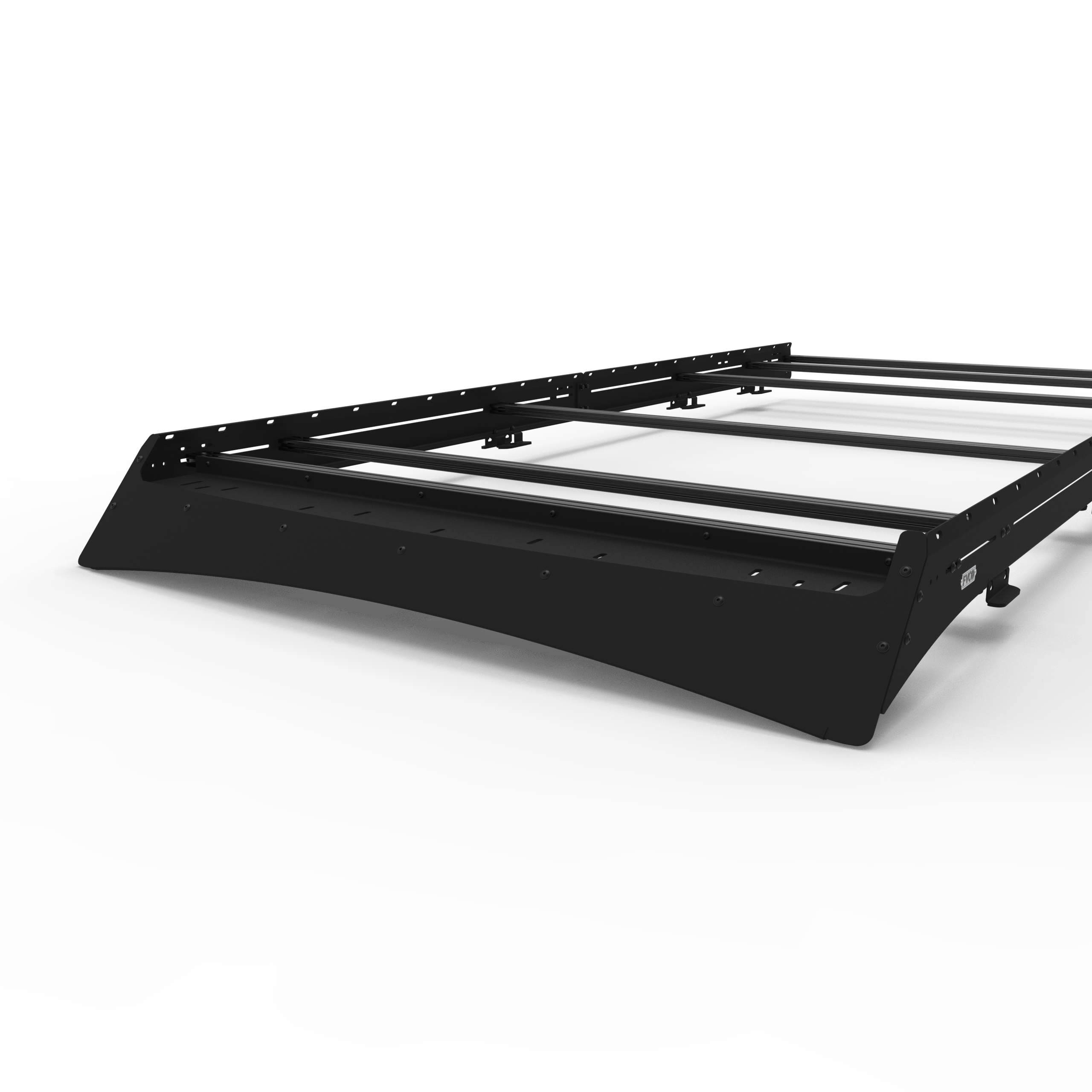 Flatline Van Co. Ford Transit Transit 148" High Roof Low Pro Roof Rack With Light Bar Fairing - Roof Rack Upgrade