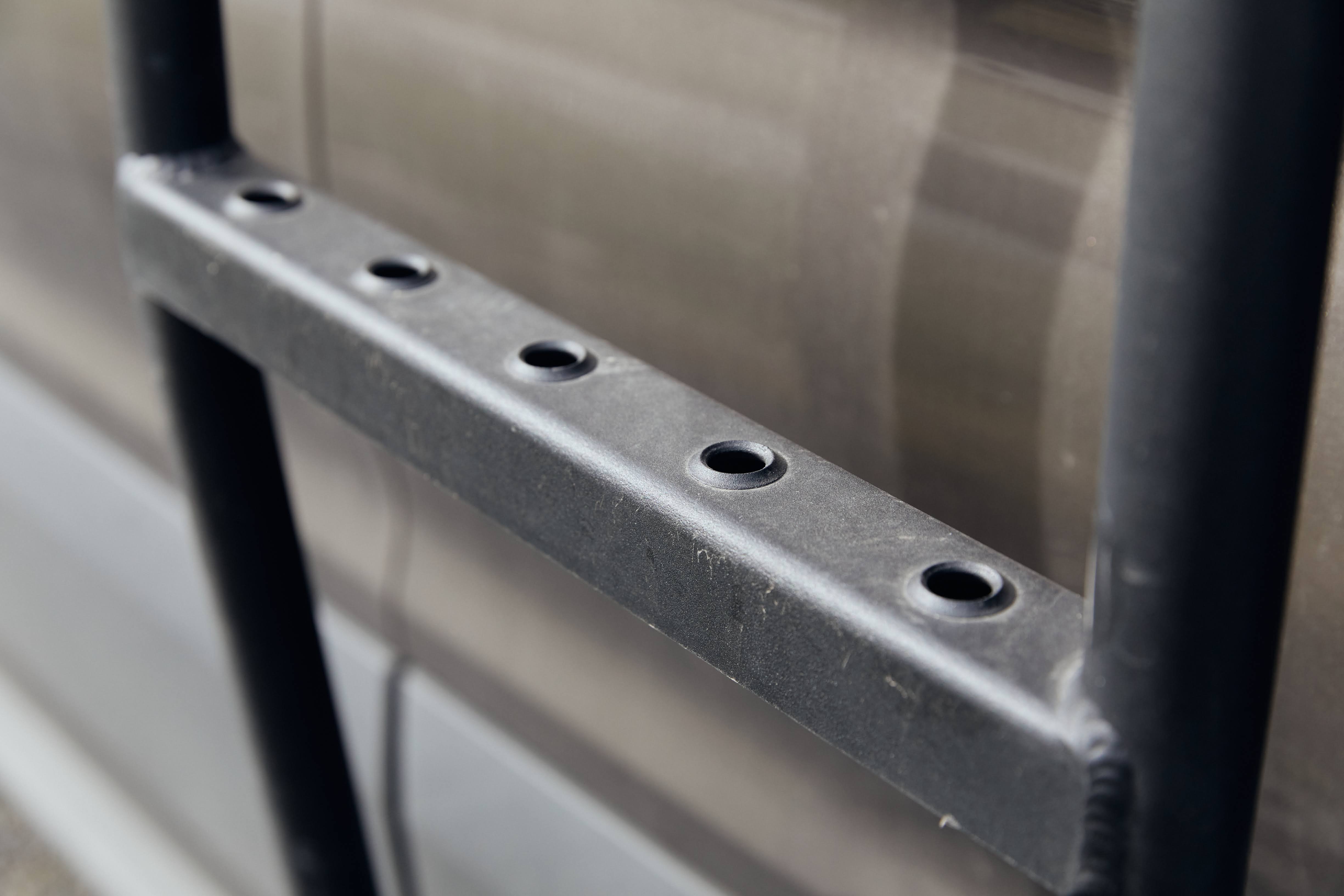 Flatline Van Co. Ford Transit Transit Van Side Ladder , High Roof - Exterior Access