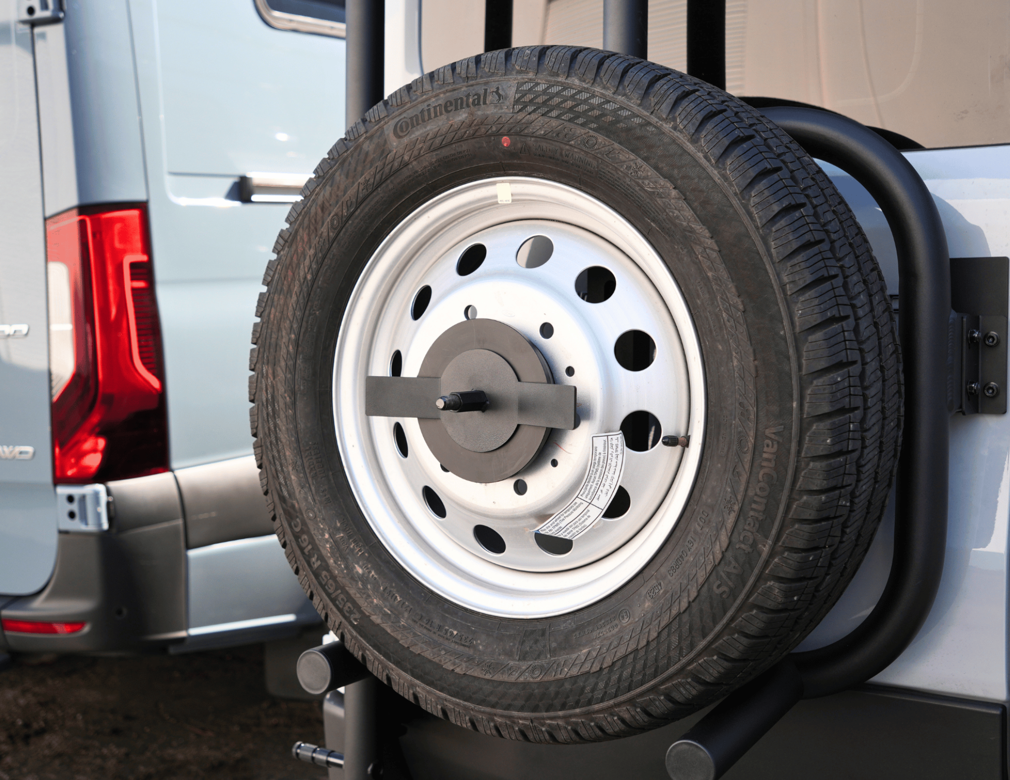 WHITE TOP ADVENTURES REAR DOOR LADDER & TIRE CARRIER (TRANSIT 2015+) - ALUMINUM COMBO