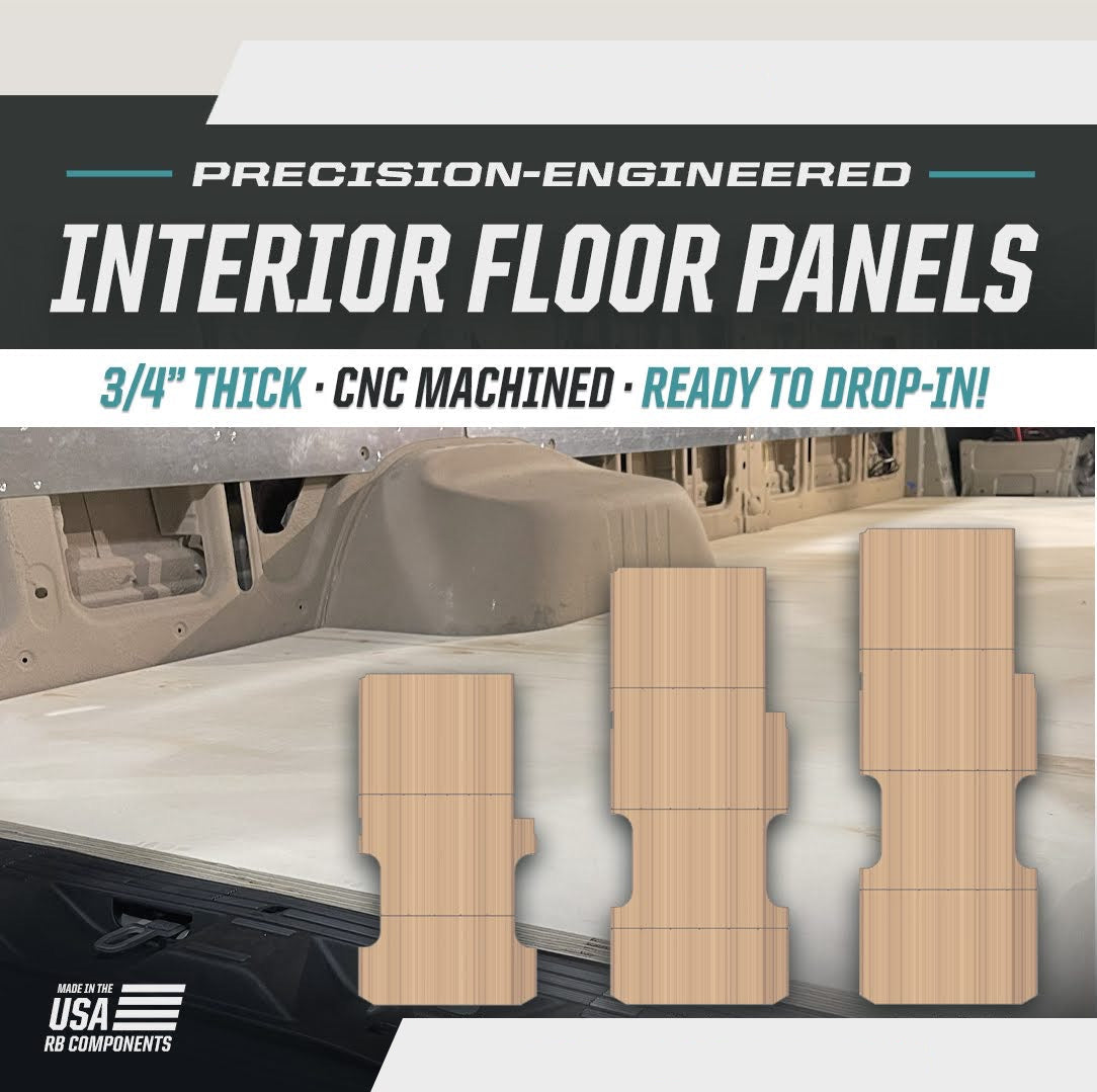 RB Components Ford Transit CNC Floor Kit - 148 Wheelbase