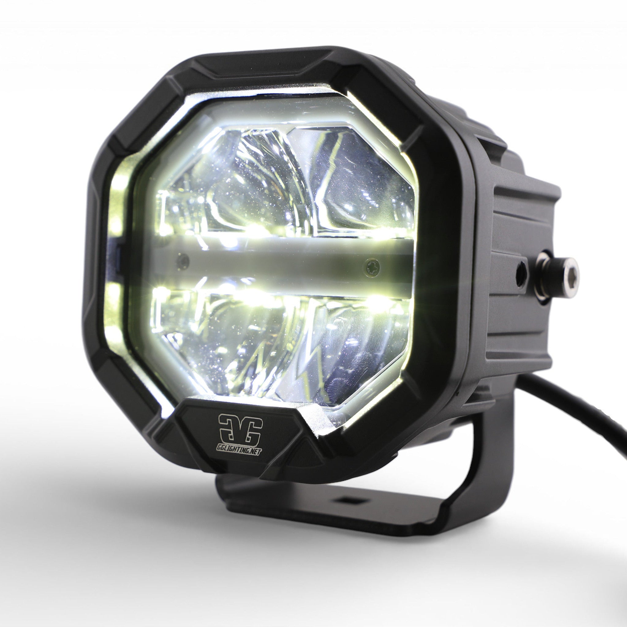 GGLighting U-Con Interlocking Off Road LED Pod With Amber or White DRL Running Light - Modular Interlocking LED Pod