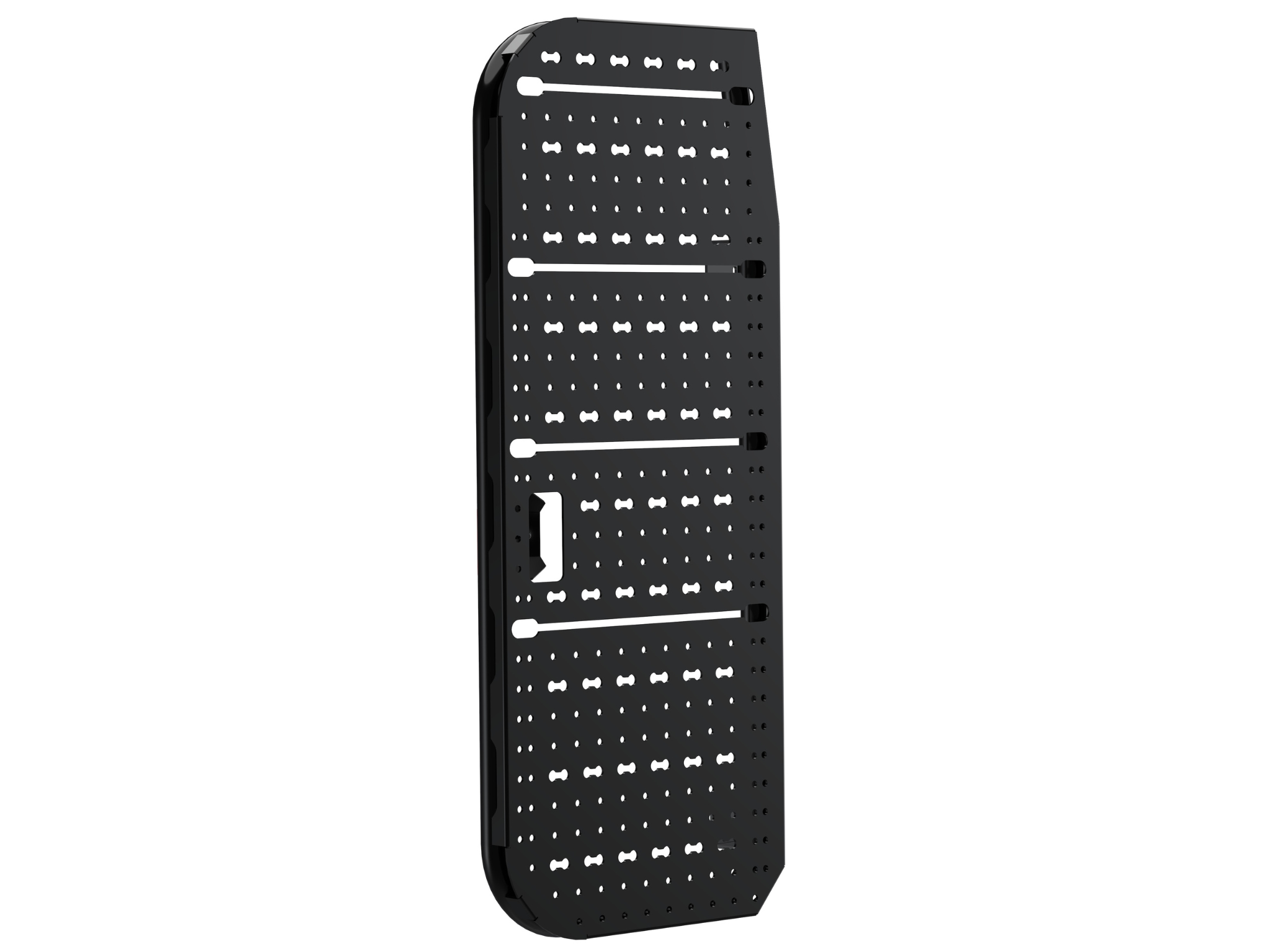 WHITE TOP ADVENTURES SPRINTER REAR DOOR ATLAS STORAGE RACK - HEAVY-DUTY ALUMINUM GEAR PLATFORM