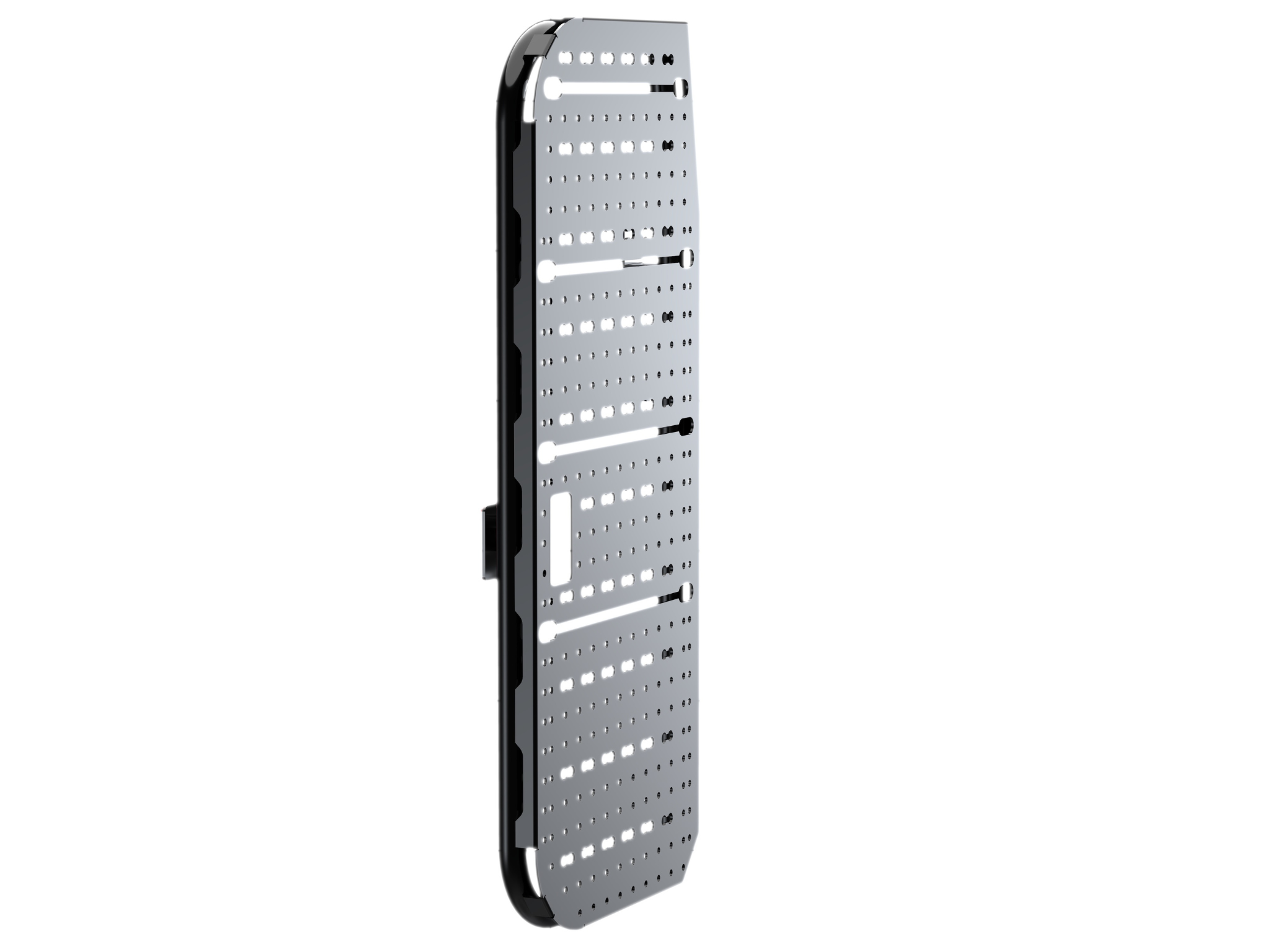 WHITE TOP ADVENTURES SPRINTER REAR DOOR ATLAS STORAGE RACK - HEAVY-DUTY ALUMINUM GEAR PLATFORM