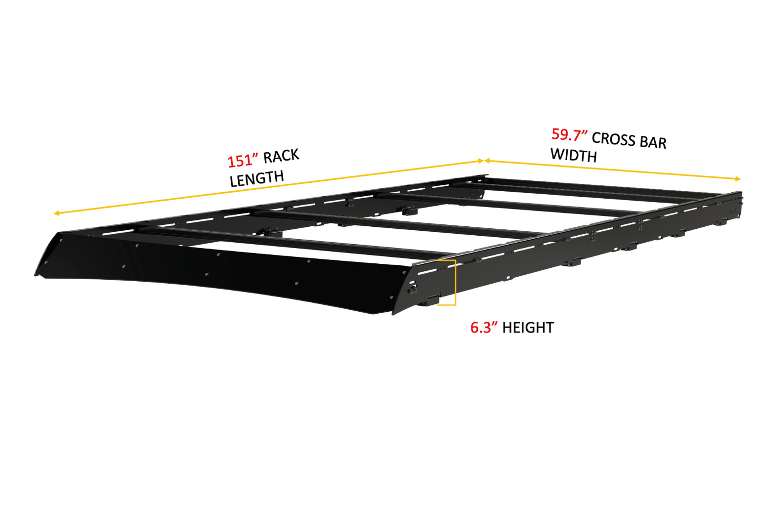 RAM ProMaster 159" High Roof Strata Roof Rack - Modular Aluminum Cargo Platform