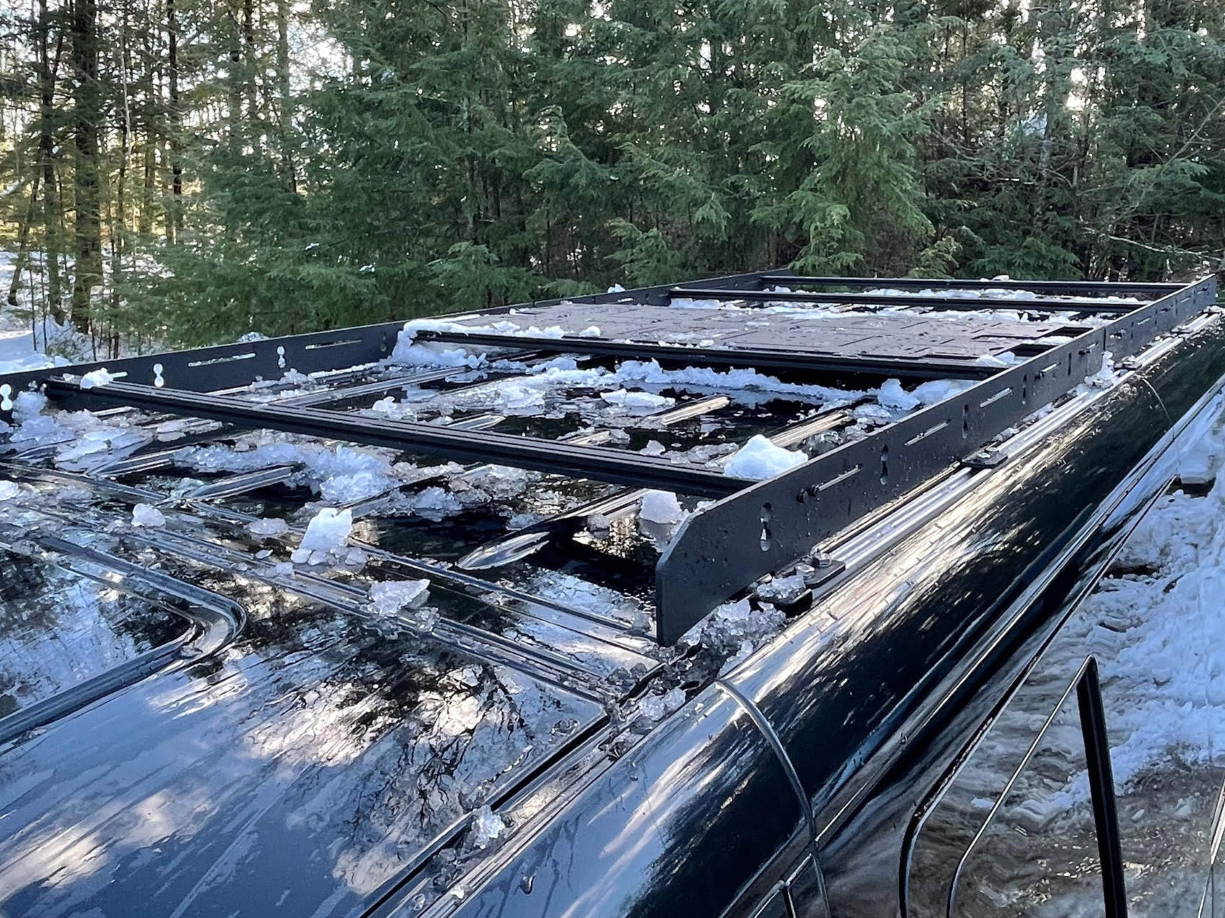 WHITE TOP ADVENTURES® SPRINTER 144" LOW ROOF STEALTH ROOF RACK SYSTEM