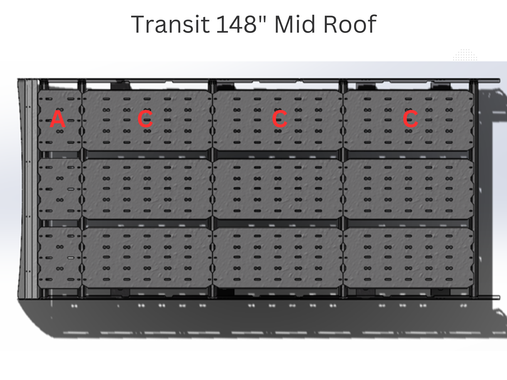WHITE TOP ADVENTURES® SPRINTER STRATA & STEALTH ROOF RACK TOP DECK PANES