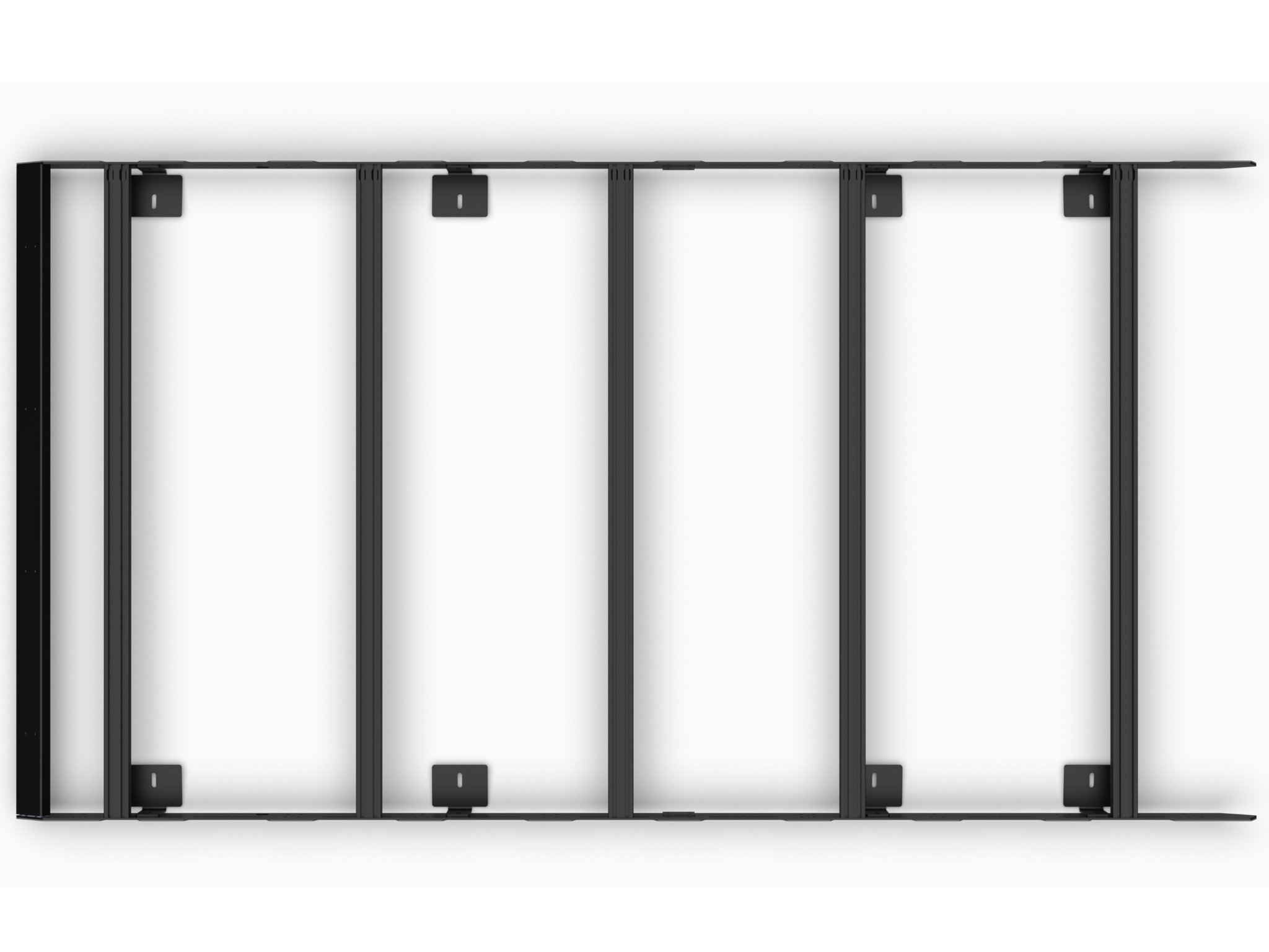 White Top Adventures Transit Mid Roof 148" Strata Roof Rack - Customizable Heavy-Duty Platform