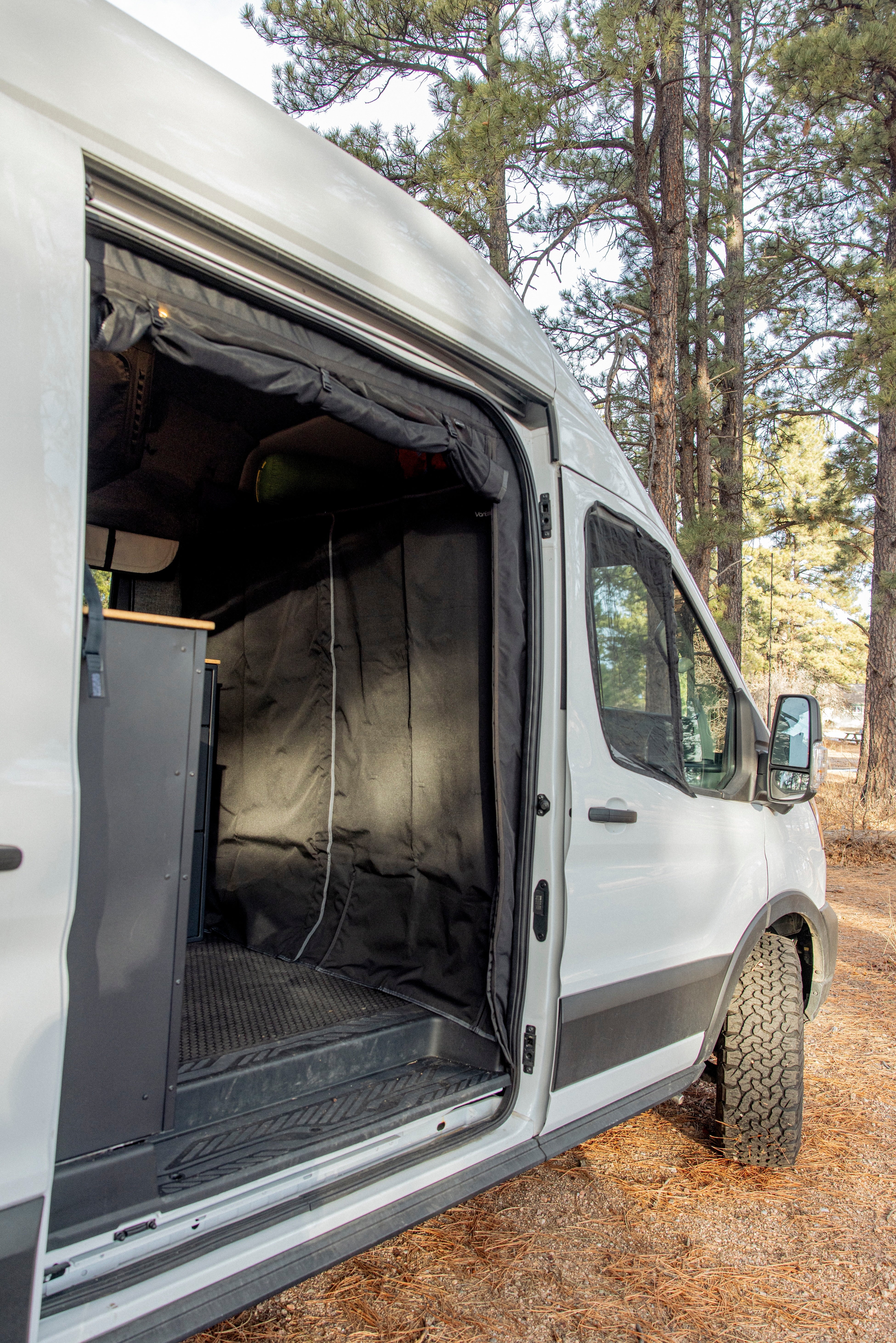 VanEssential Ford Transit Insulated Privacy Curtain - Insulated Cab Divider