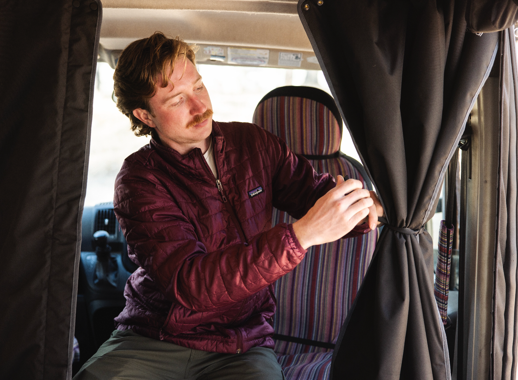 VanEssential Mercedes Sprinter Insulated Privacy Curtain - Insulated Cab Divider