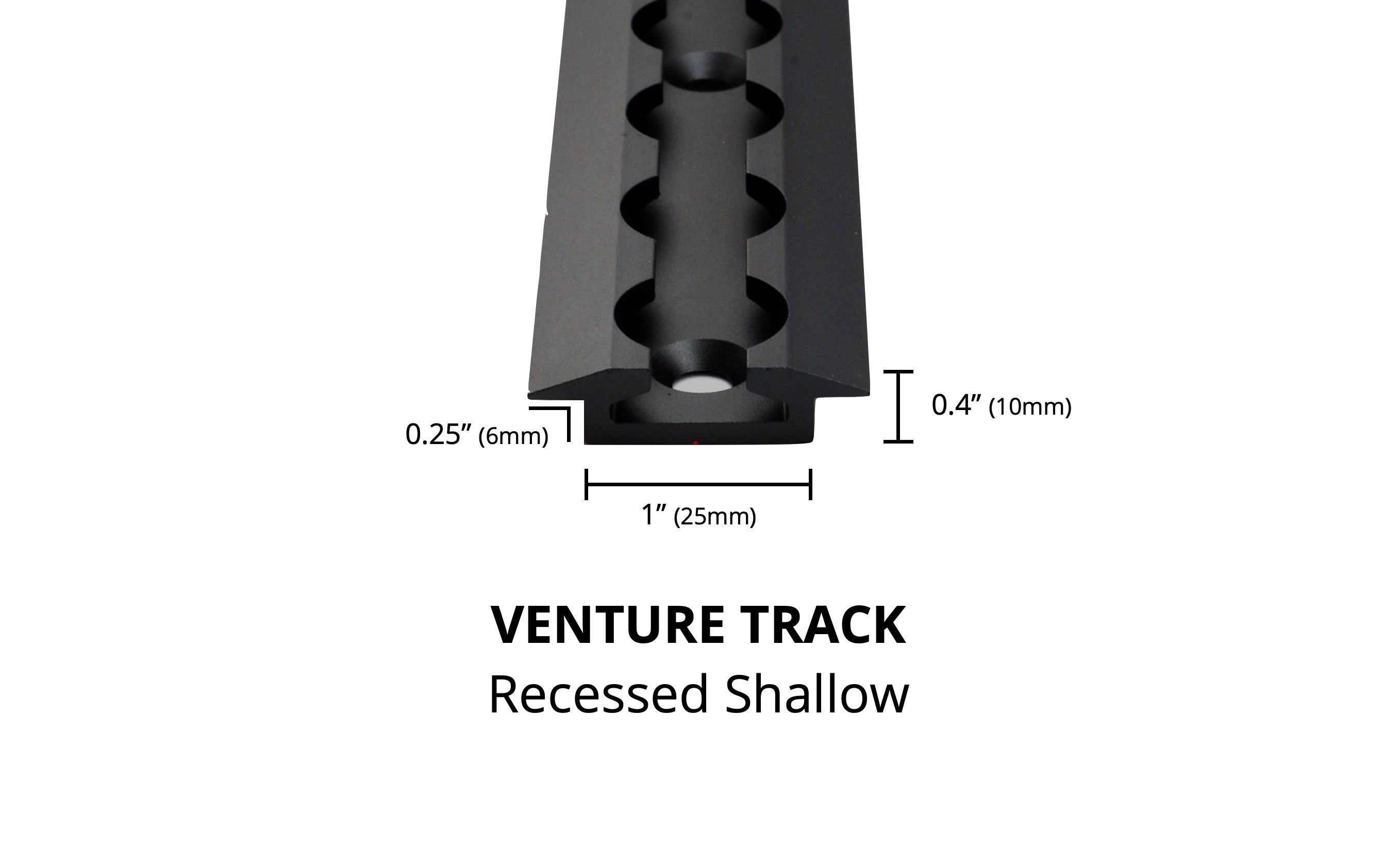 VanEssential Recessed Shallow Venture L-Track (2 Pack) - Modular Gear Rail