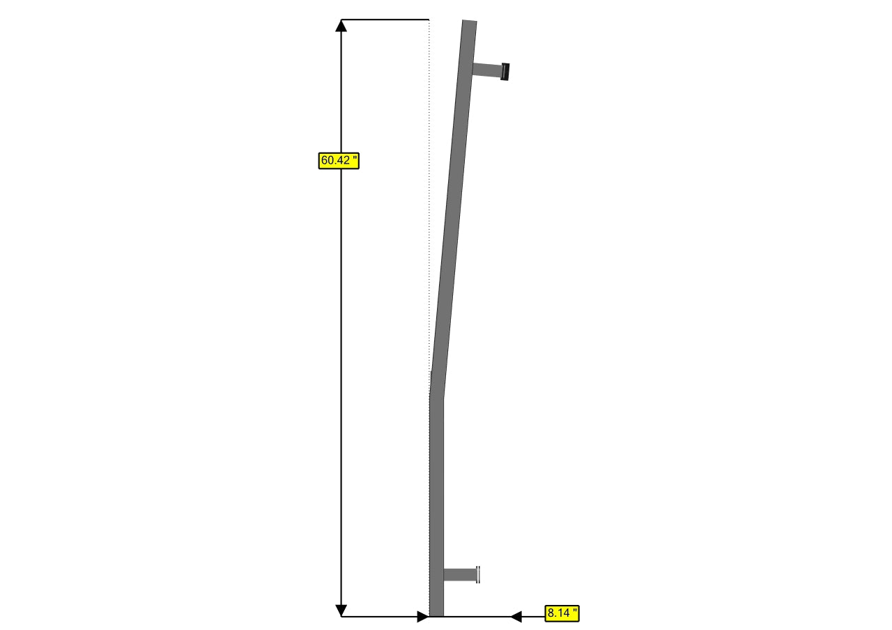 RB Components 2007+ Sprinter Low-Roof Rear Ladder - Driver Side