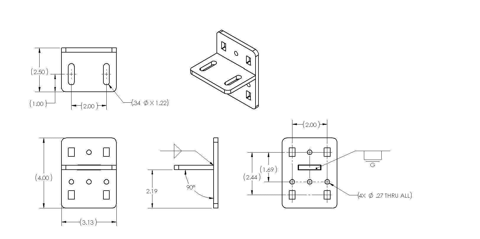 UNAKA GEAR CO. F45S AWNING MOUNTING BRACKETS