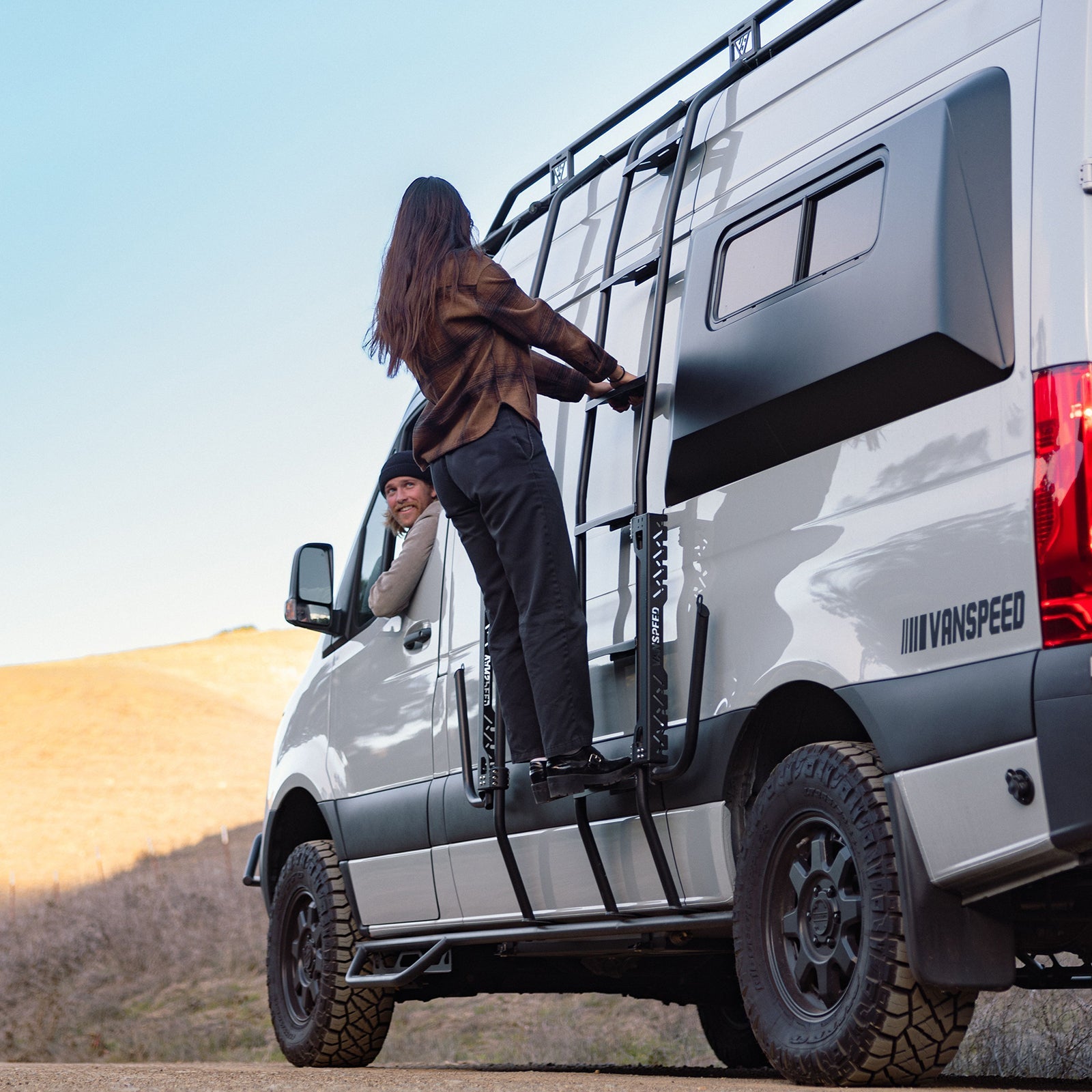 VANSPEED SPRINTER SURF RACK PACKAGE - PREMIUM PIVOTING SIDE-MOUNT BOARD CARRIER