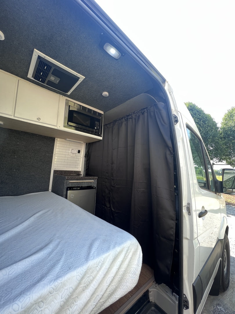 WHITE TOP ADVENTURES® SPRINTER OVERHEAD HEADLINER STORAGE SHELF (2007-2018)
