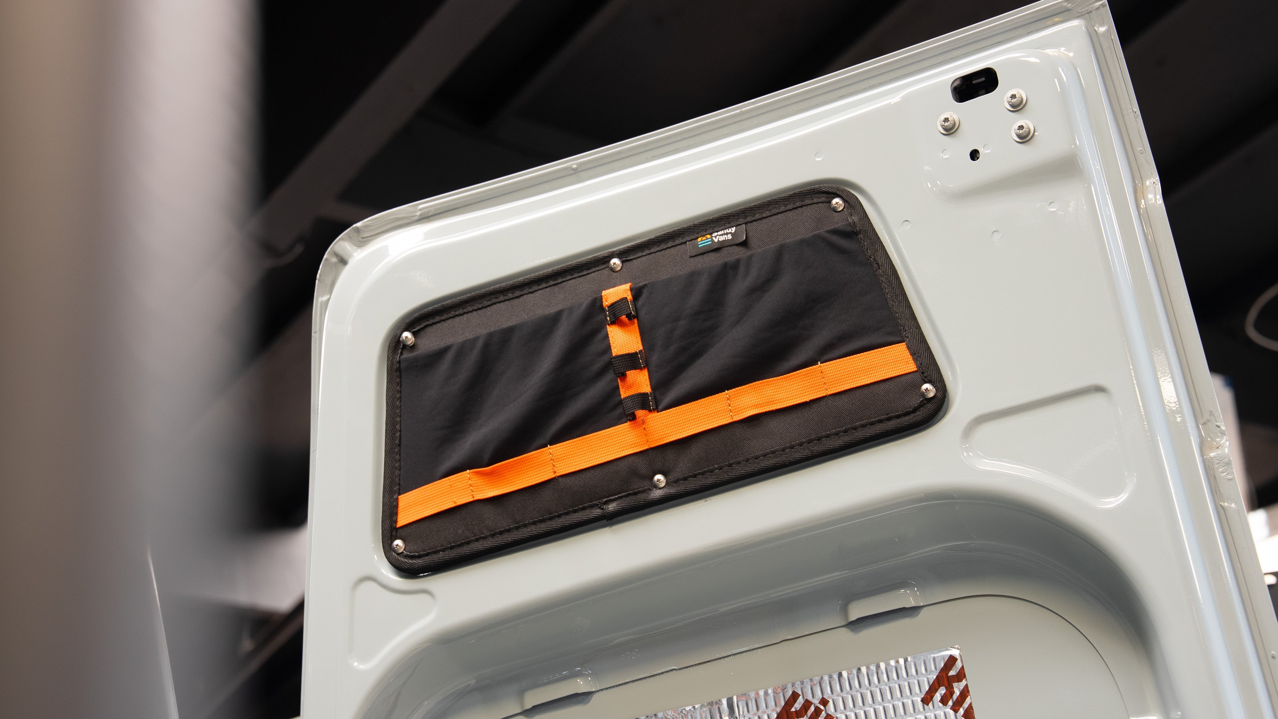 SANDY VANS SPRINTER REAR UPPER DOOR STORAGE PANEL BAGS