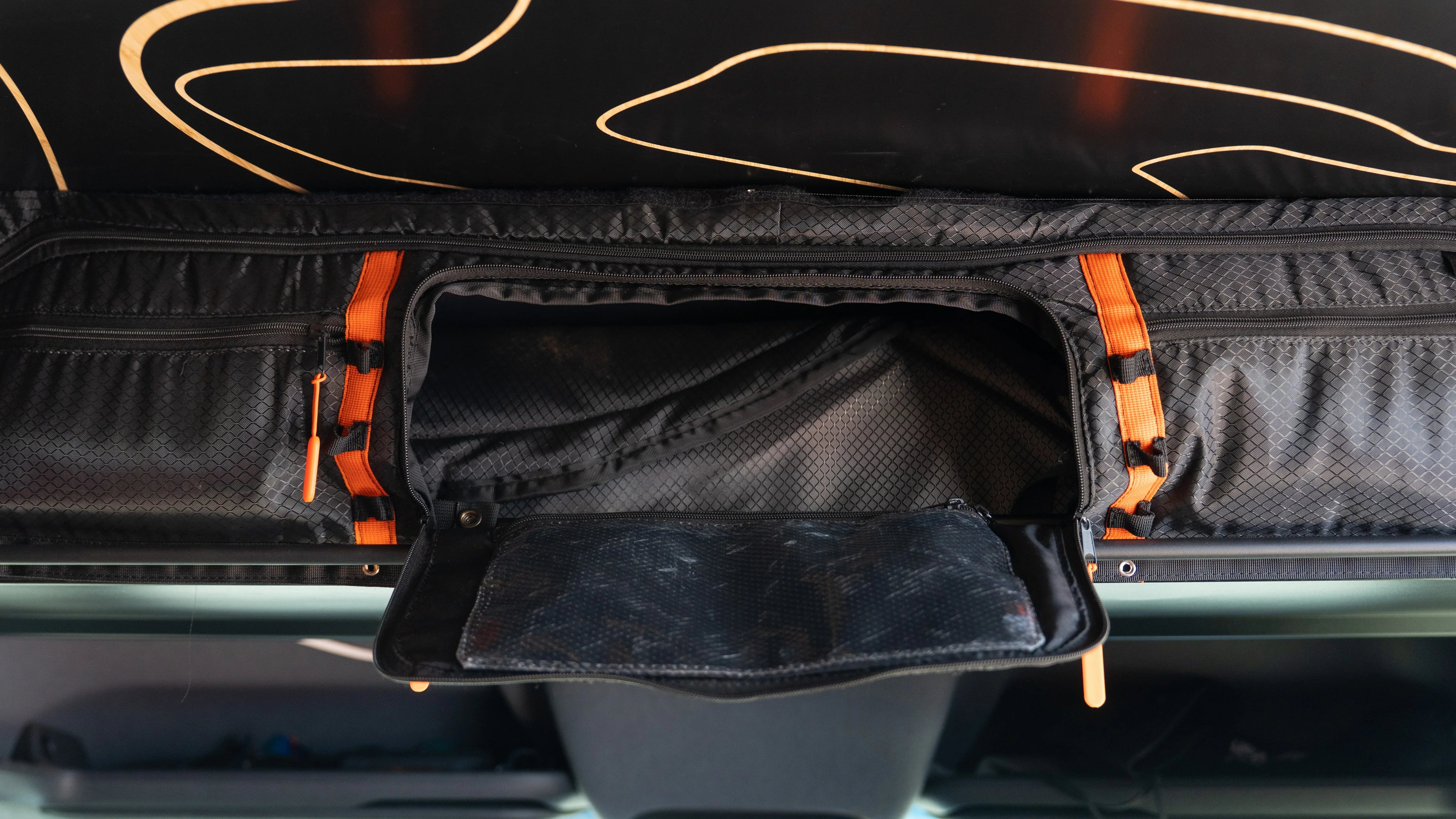 Sandy Vans Sprinter Van Overhead Shelf Storage Bag — Cab Upper Organizer