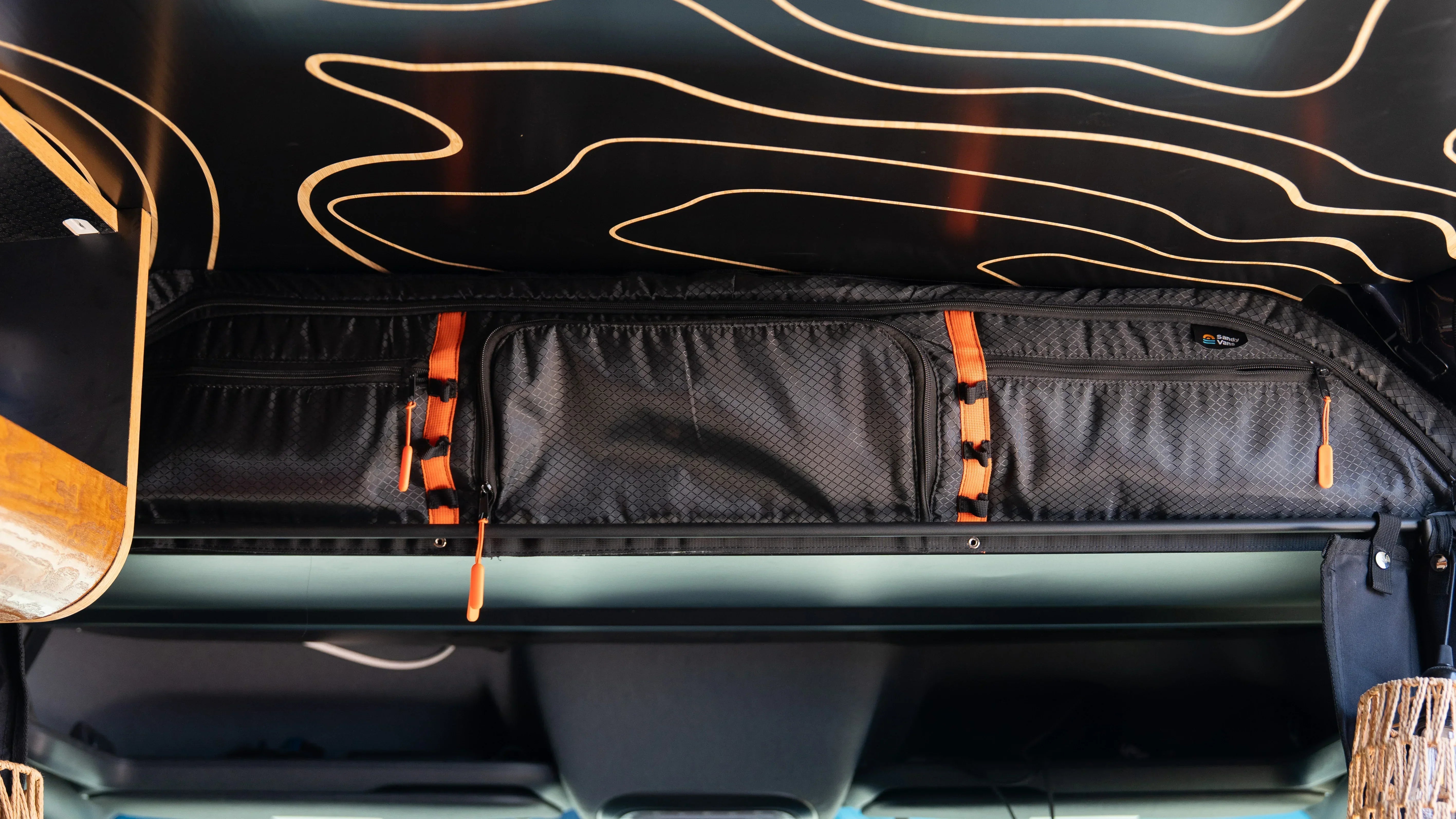 Sandy Vans Sprinter Van Overhead Shelf Storage Bag — Cab Upper Organizer