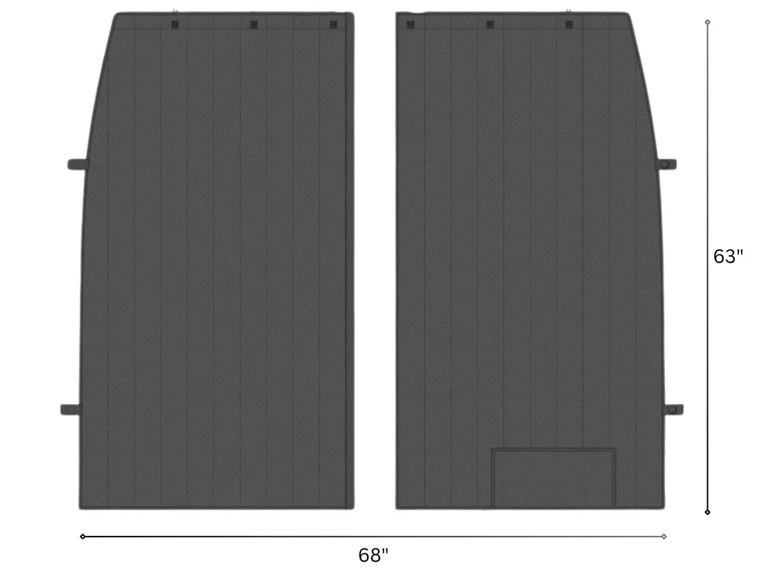 Rigwell Made Sprinter Insulated Privacy Curtain - Thermal Blackout