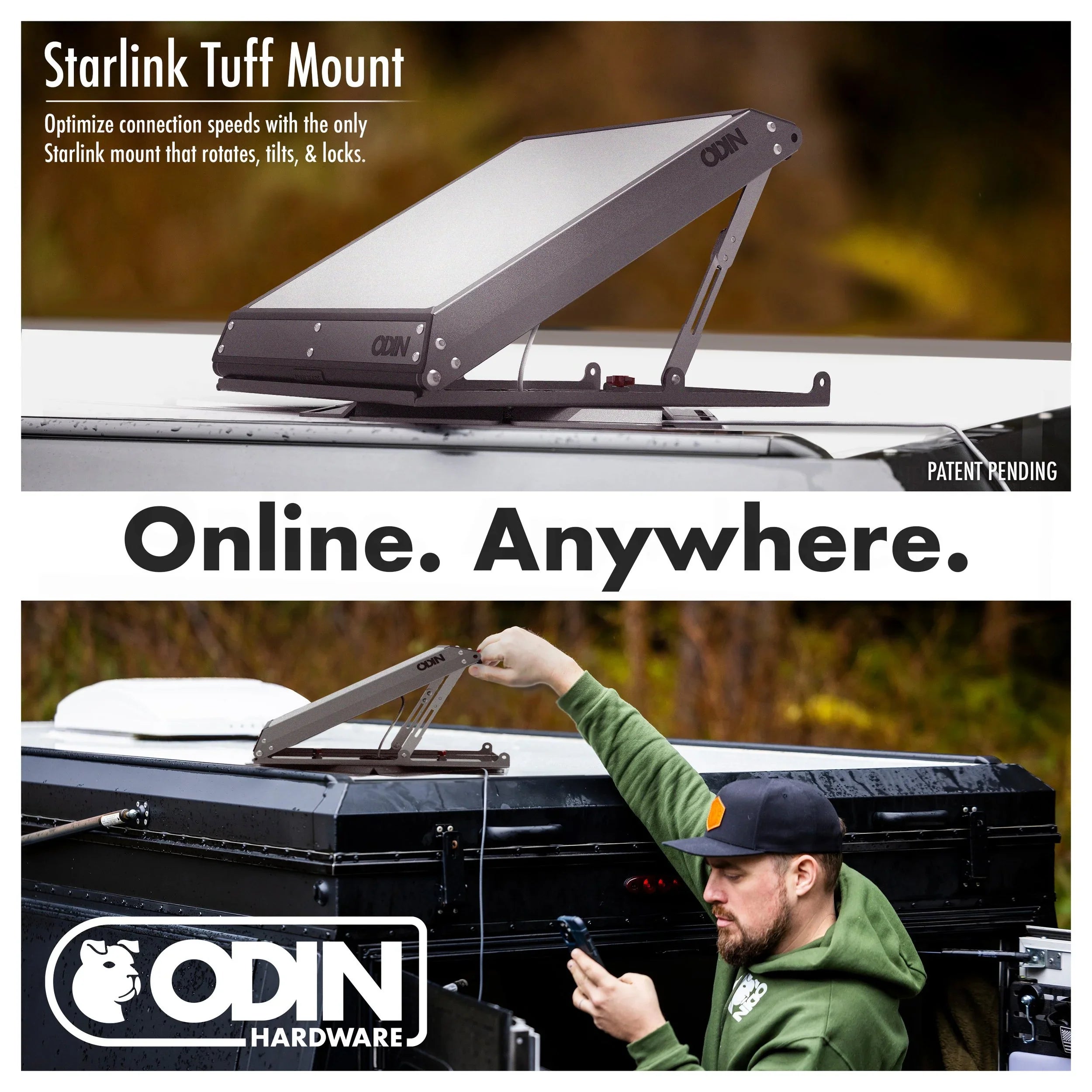 Odin Hardware Starlink Mini Tuff Mount - Secure Starlink Setup
