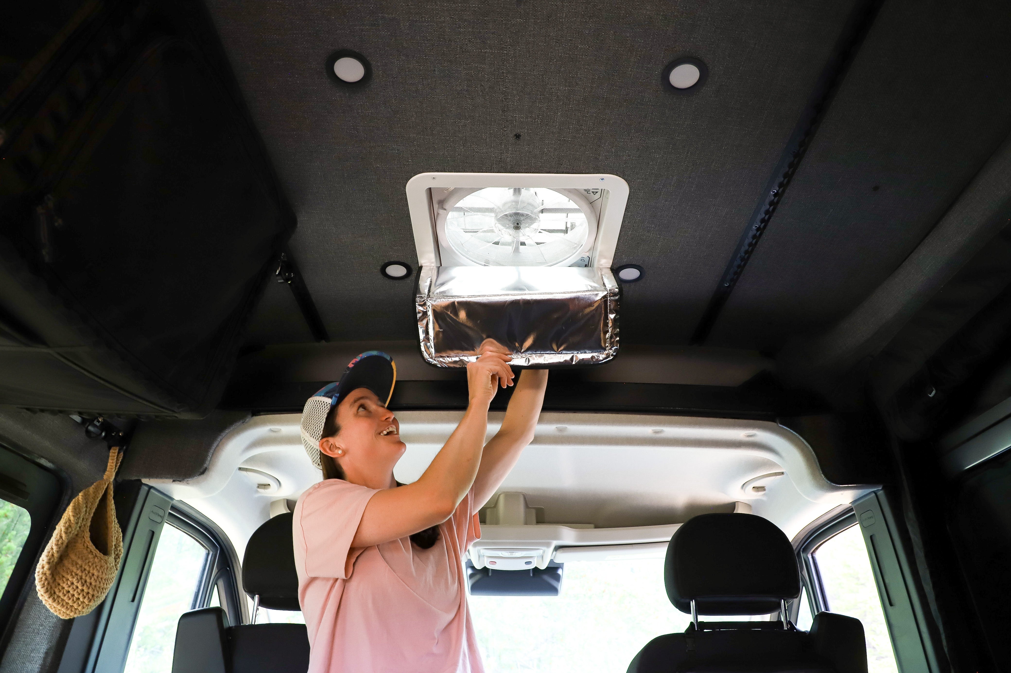 VanEssential Reflective Roof Vent Cover - Insulated Fan Cover