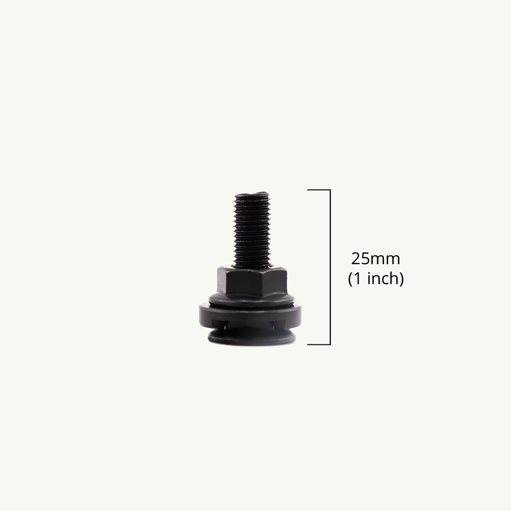 VanEssential Venture L-Track M8 Single Stud Bolts - 1 inch (25mm) - Adjustable L-Track Hardware