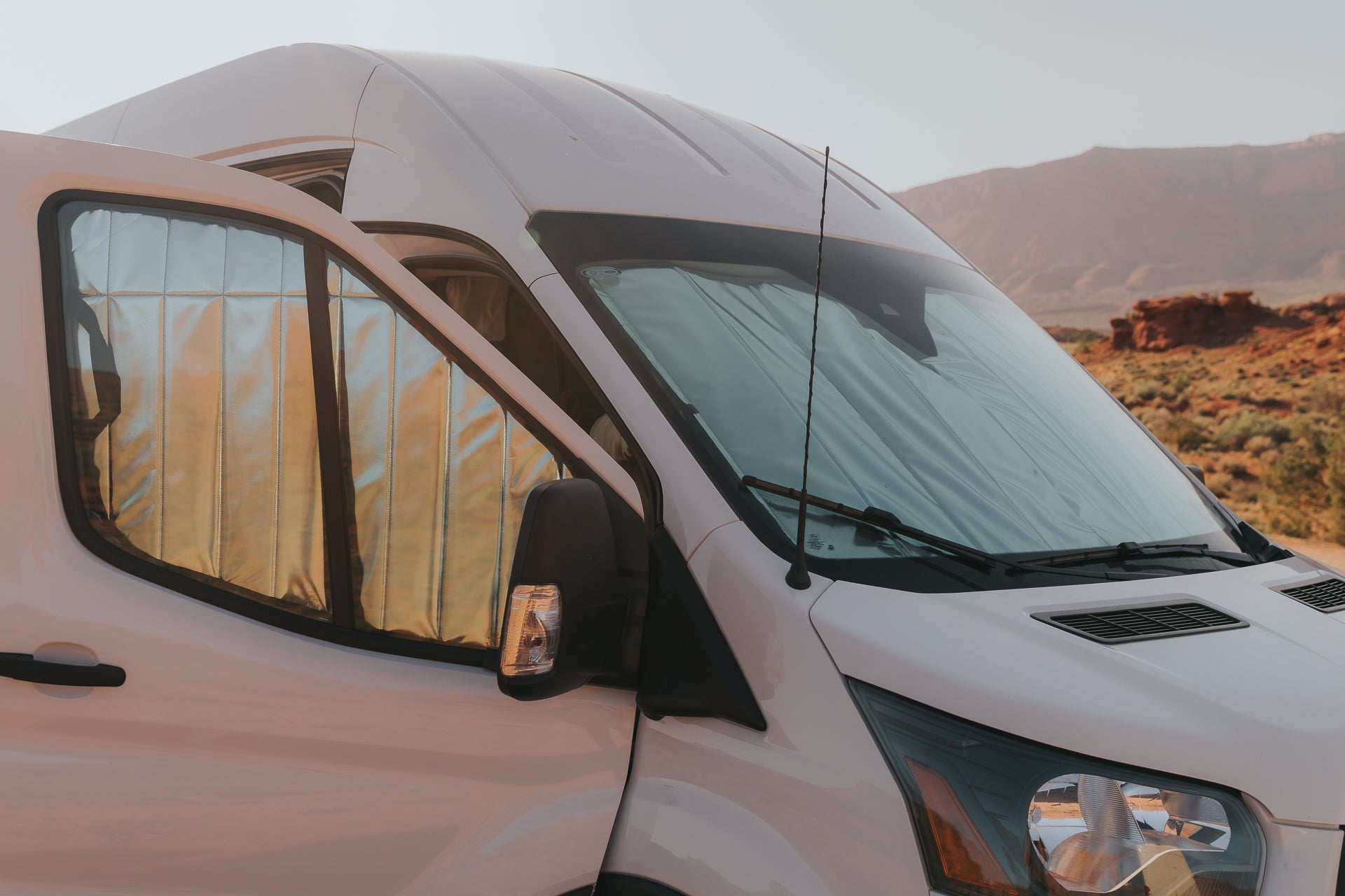 VanEssential Ford Transit Reflective Front Windshield Cover - Thermal Privacy