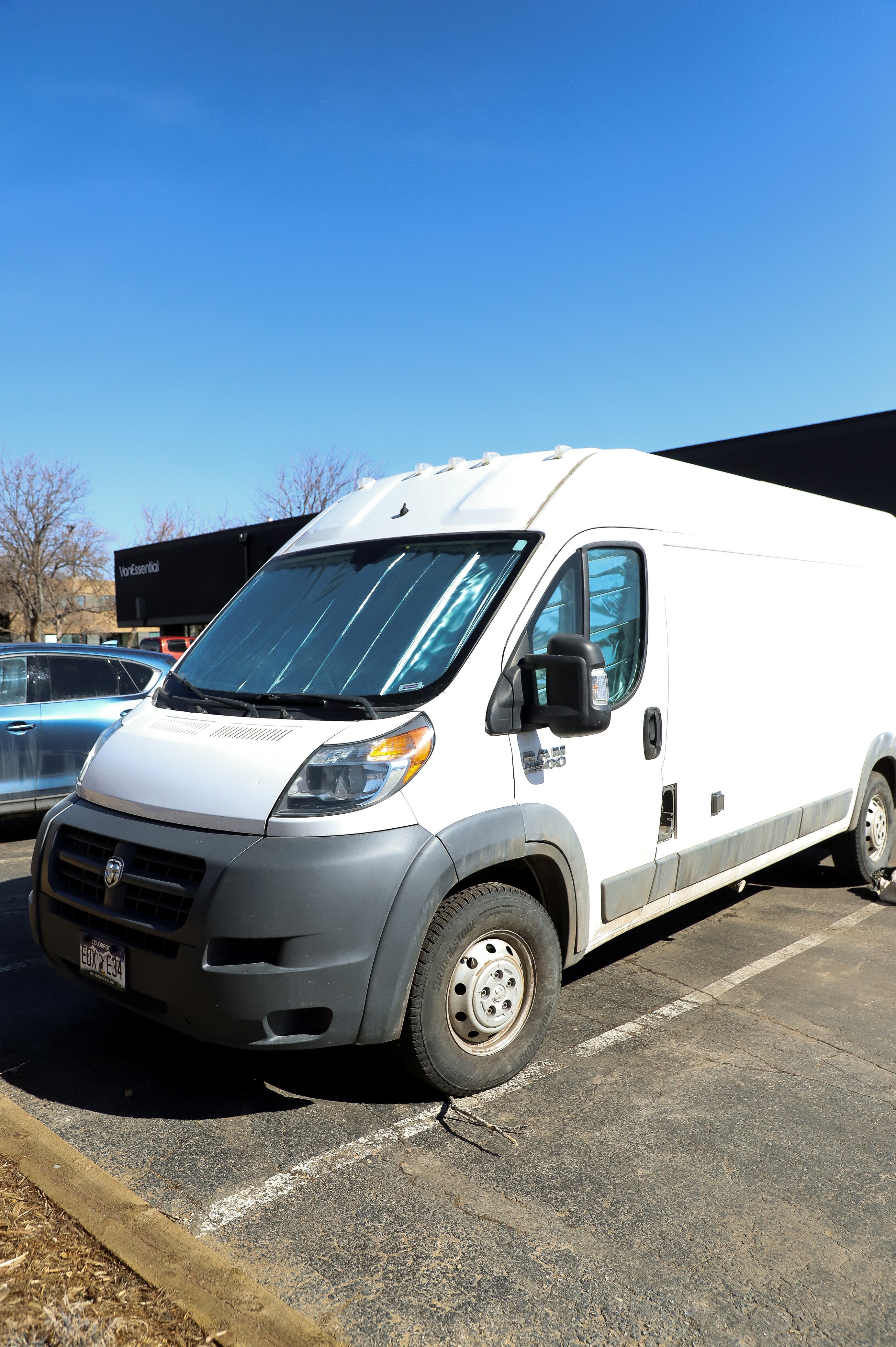 VanEssential Ram Promaster Reflective Front Windshield Cover - Thermal Privacy