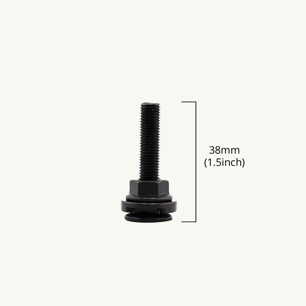 VanEssential Venture L-Track M8 Single Stud Bolts - 1.5 inch (38mm) - Adjustable L-Track Hardware