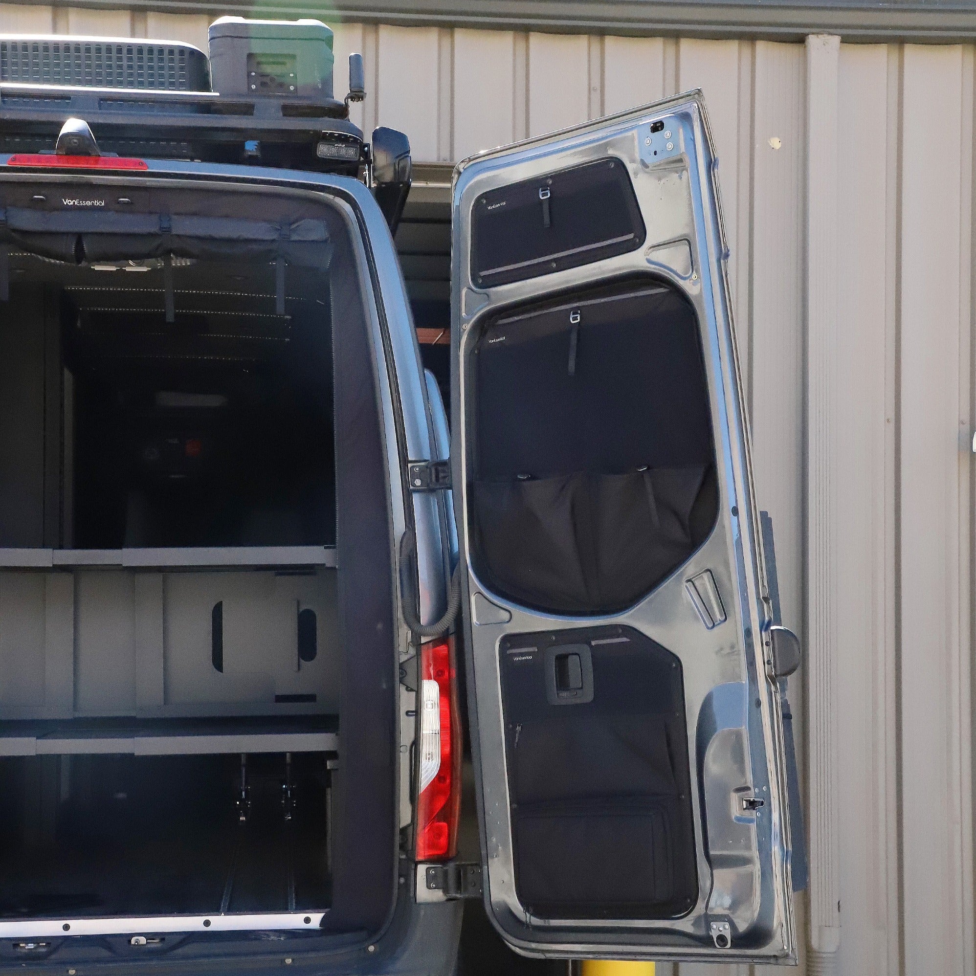 VanEssential Mercedes Sprinter Middle Rear Door Storage Panels (Pair) - Rear-Door Organization - Rear-Door Organization