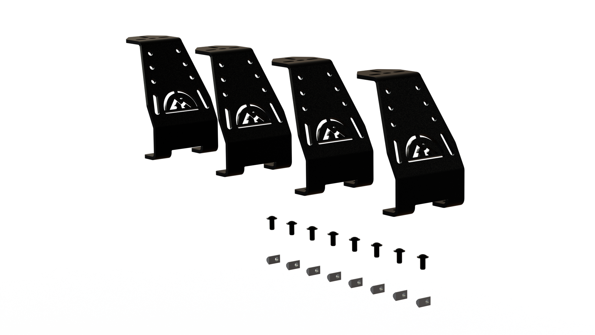 Unaka Gear Co. High Bar Bracket Kit 7.5" - Exterior Crossbar Hardware