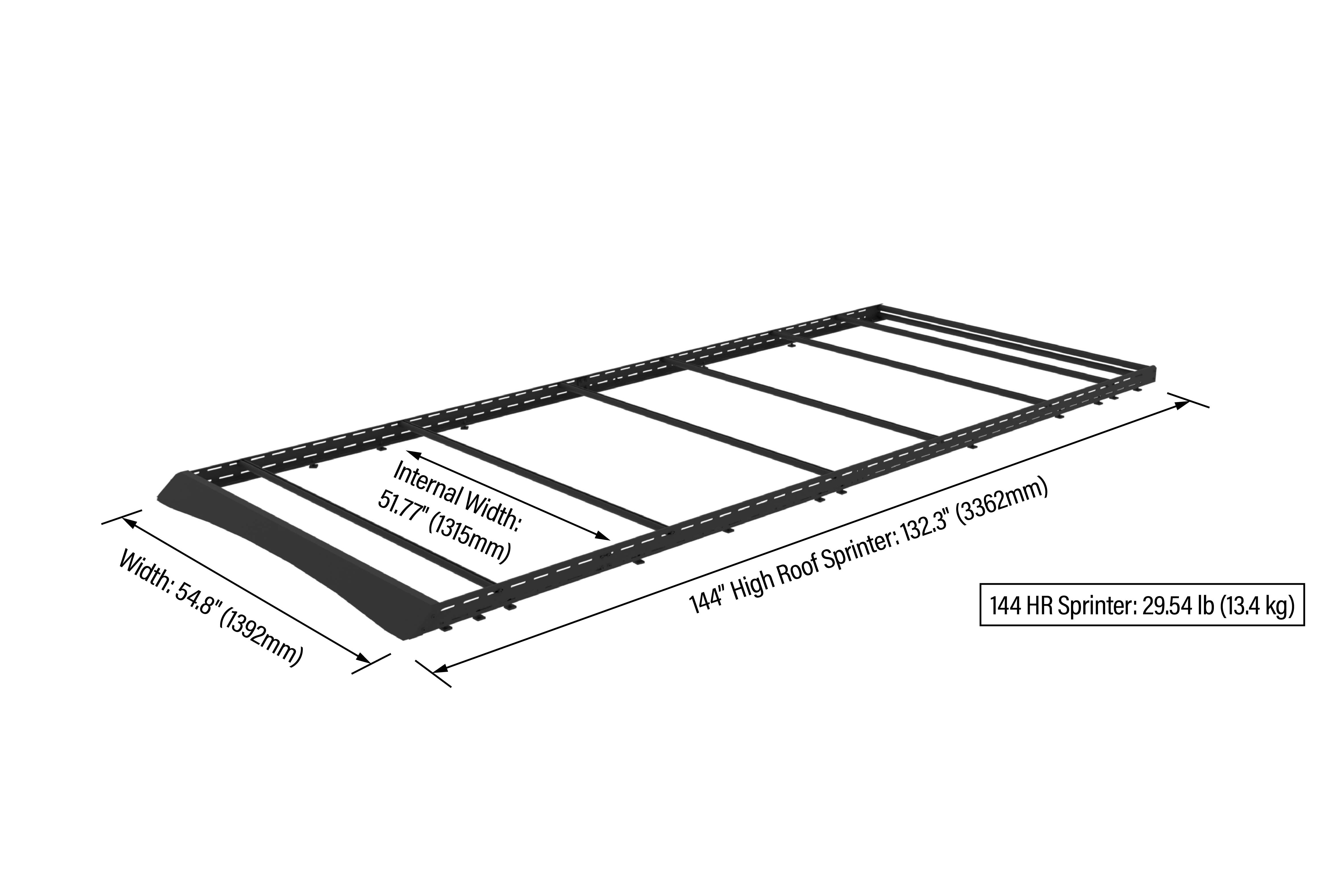 Tec Vanlife Sprinter Modular Roof Rack - Lightweight Platform