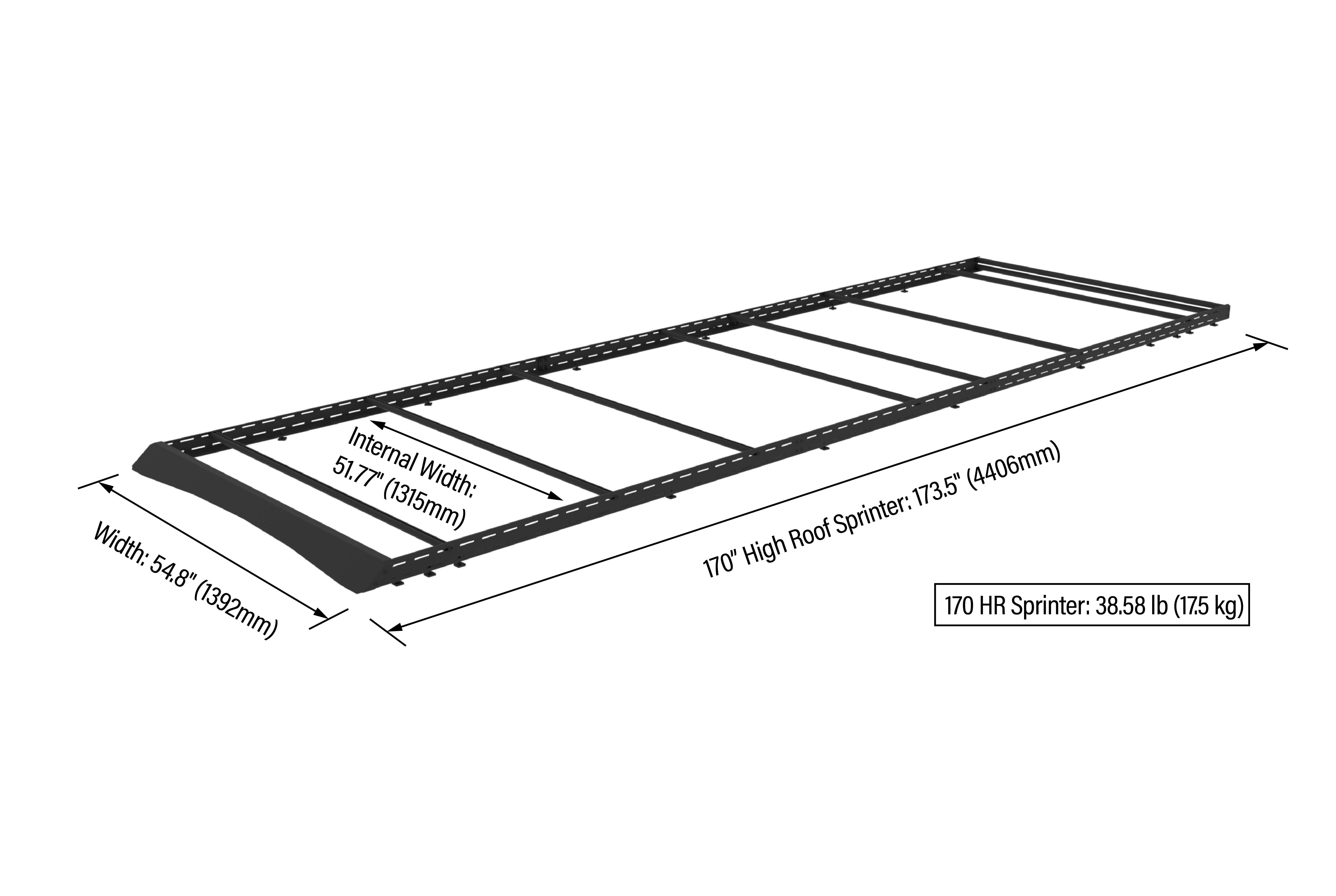 Tec Vanlife Sprinter Modular Roof Rack - Lightweight Platform