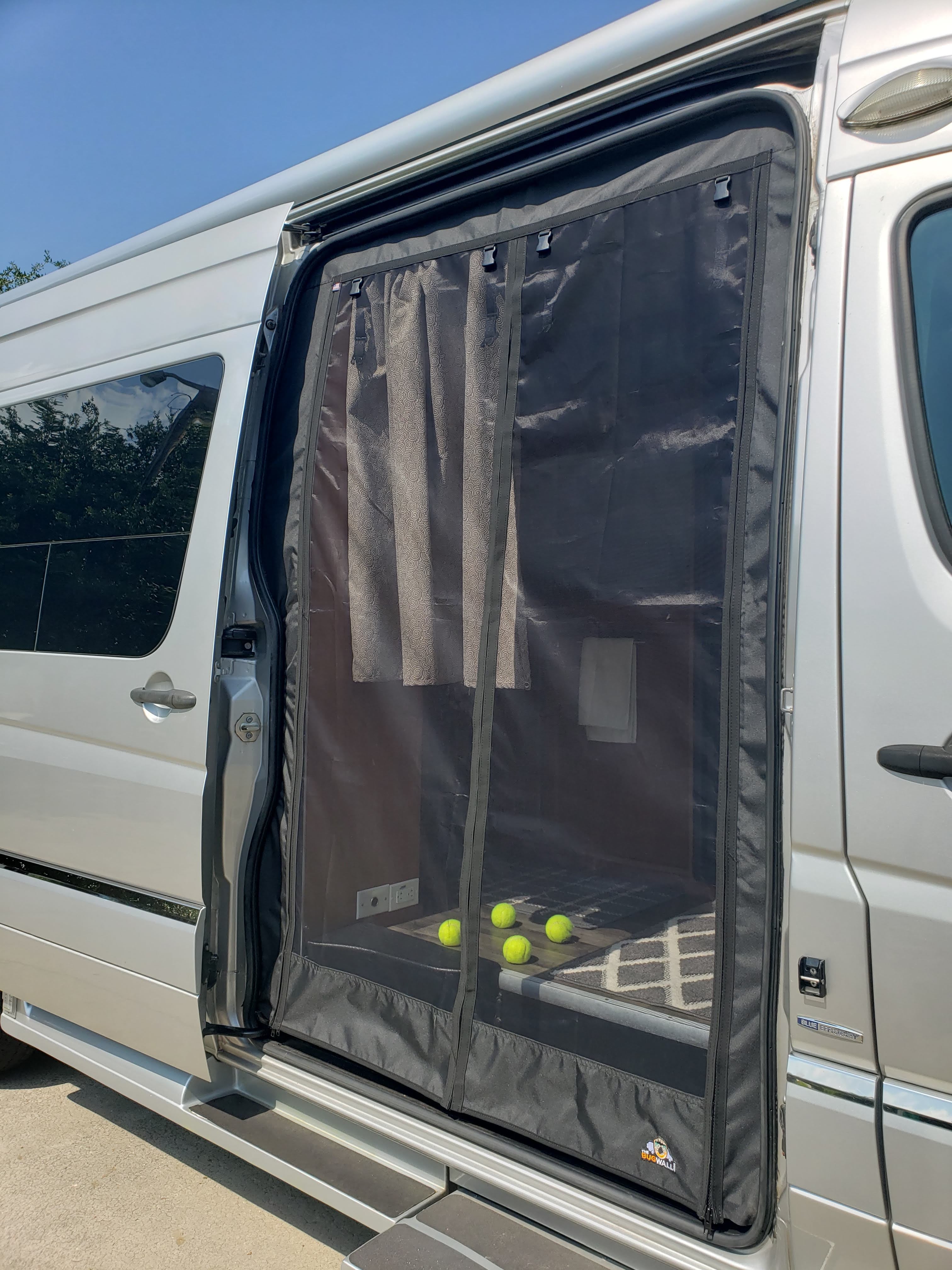 The Bug Wall Sprinter T1N Sliding Screen - Custom Entry