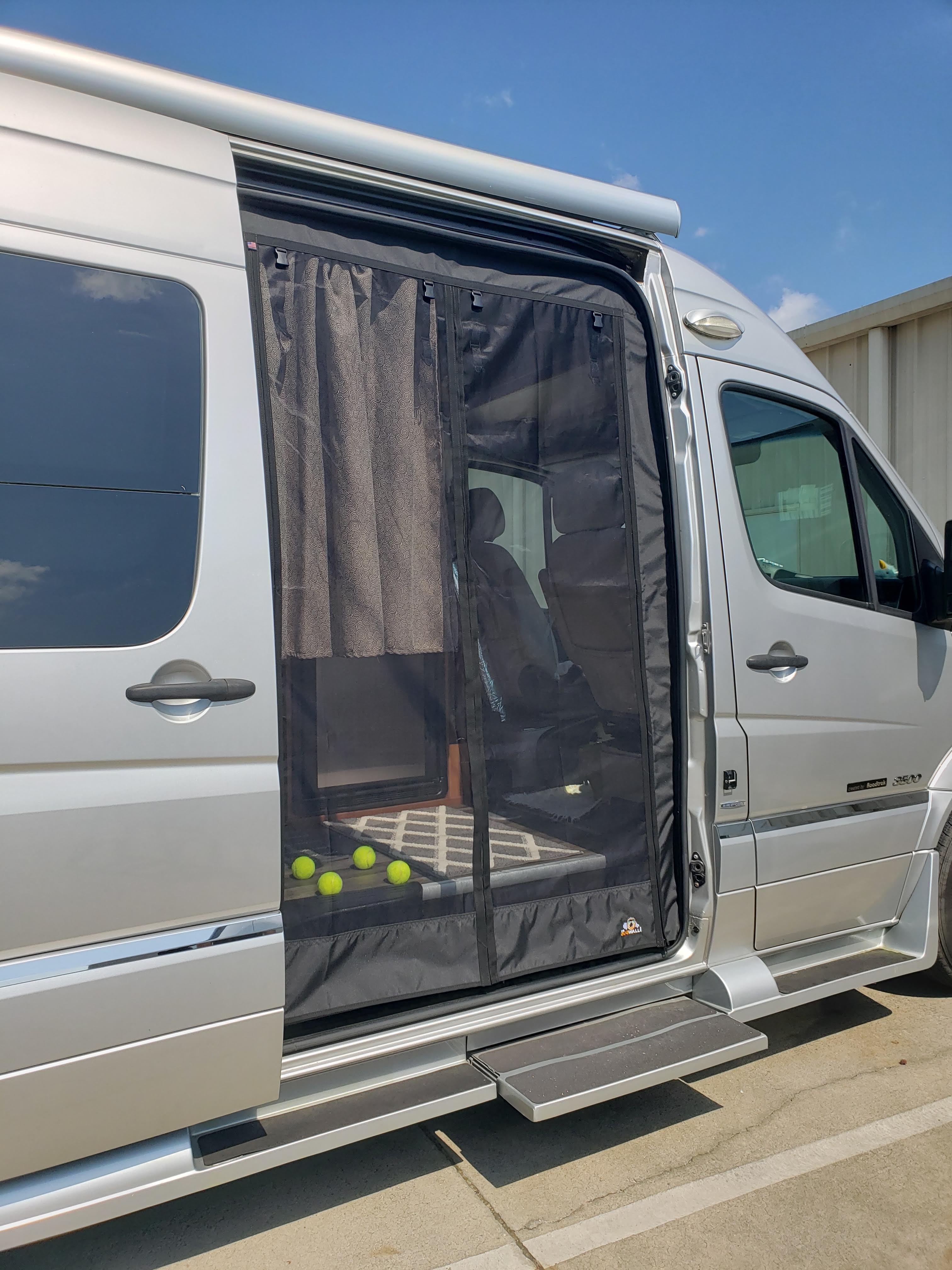 The Bug Wall Sprinter T1N Sliding Screen - Custom Entry