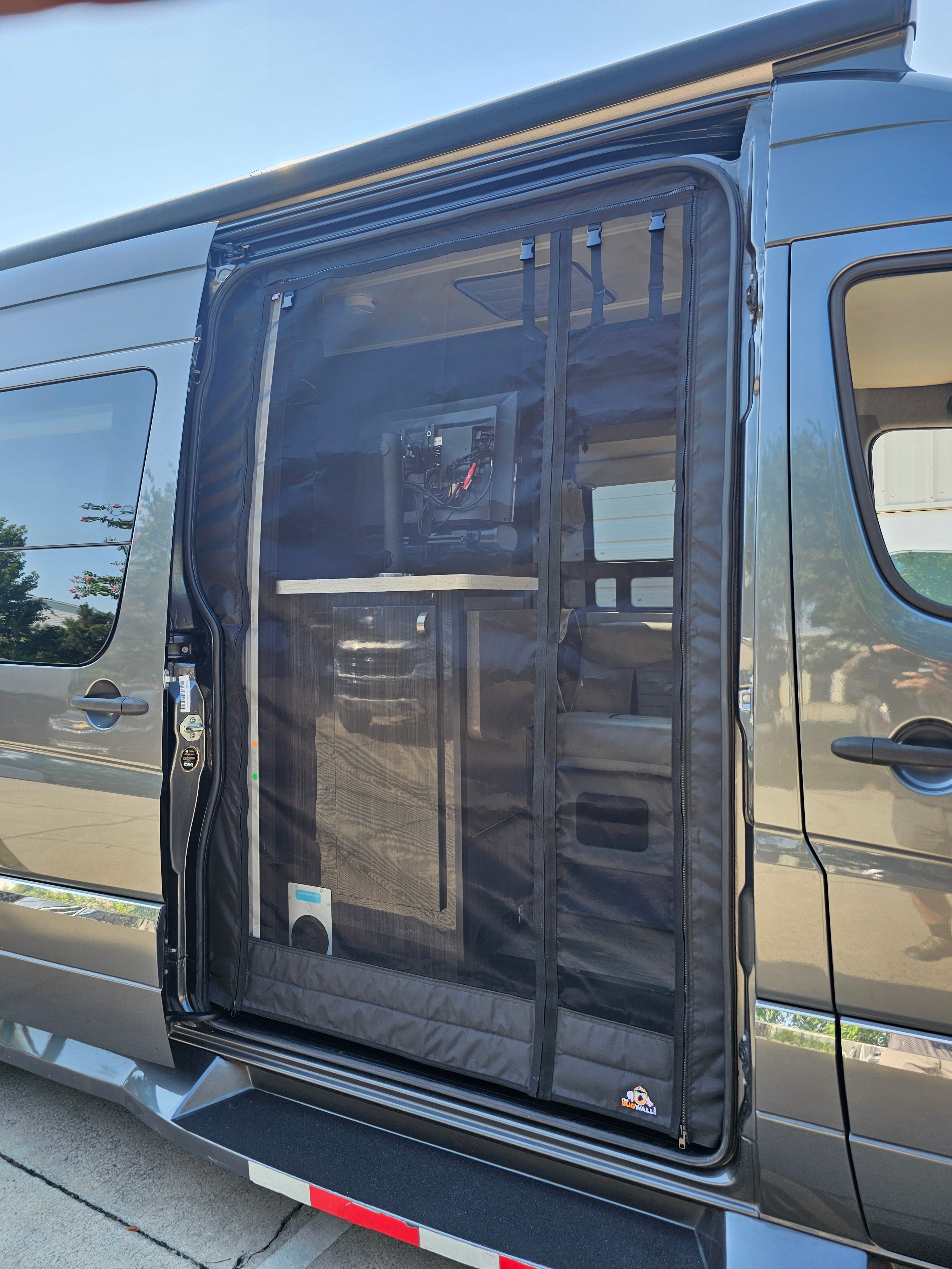 The Bug Wall Sprinter 2007-2024 Sliding Screen - Custom Entry