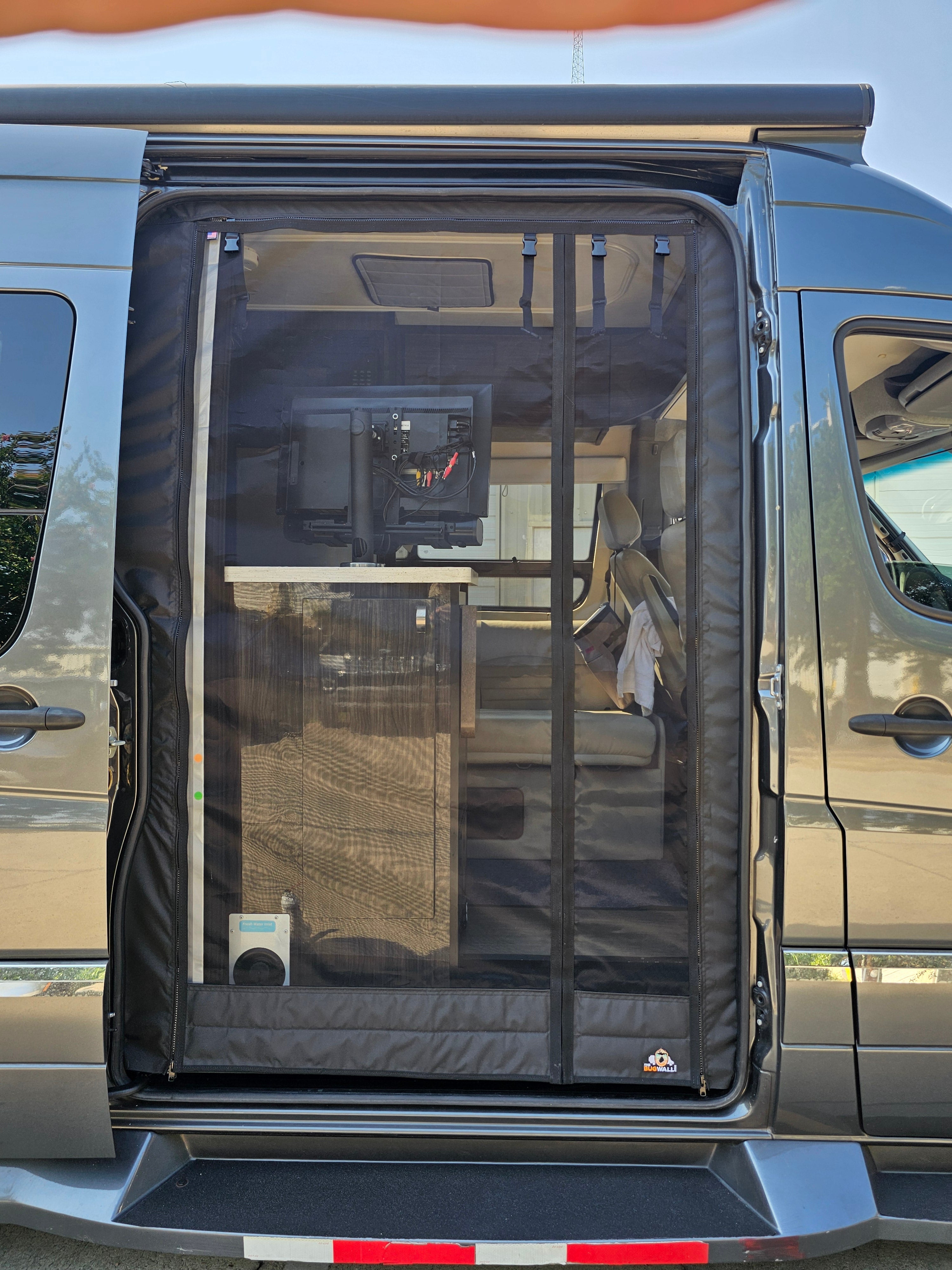 The Bug Wall Sprinter 2007-2024 Sliding Screen - Custom Entry