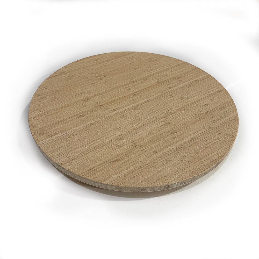 RB Components 20-Inch Round Bamboo Table - Portable Surface